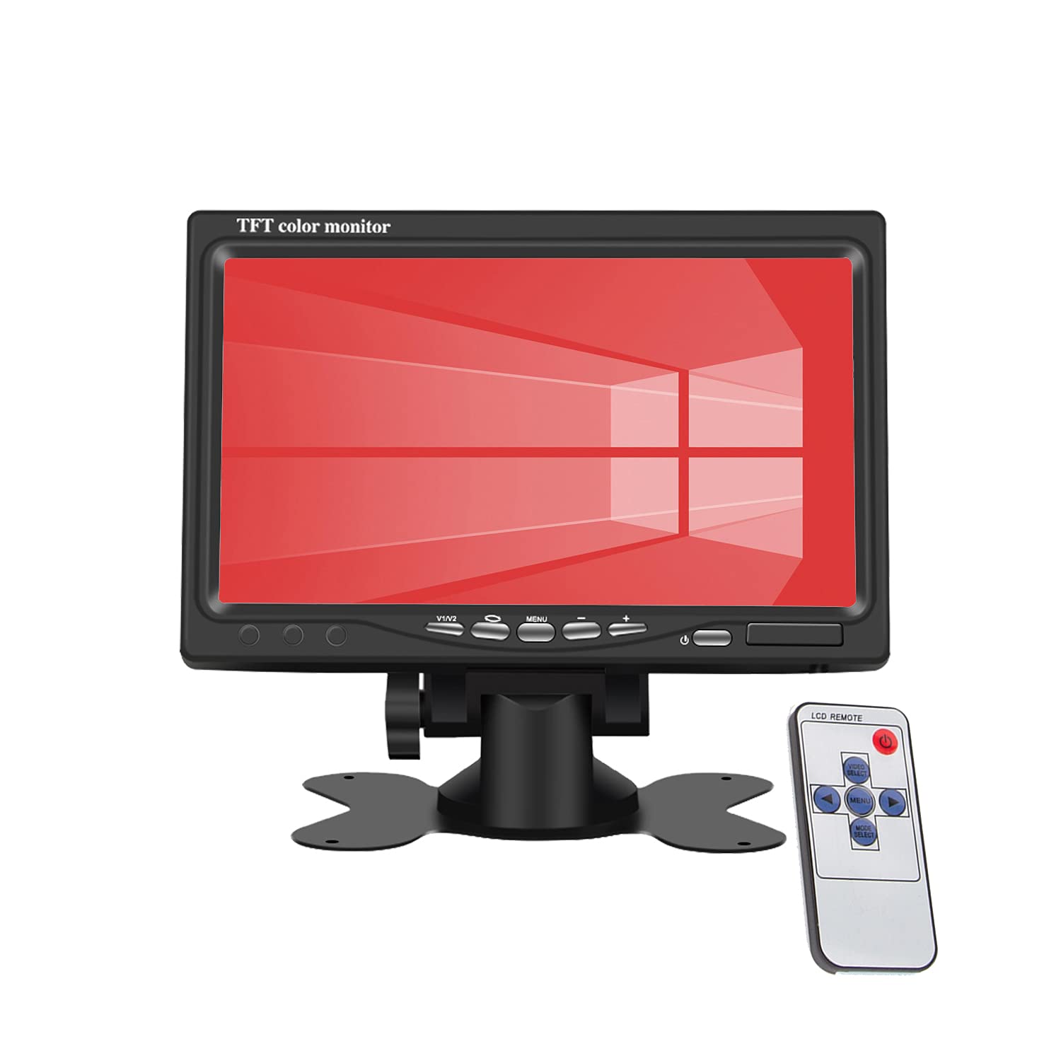 Yasoca 7 Inch Portable HDMI Monitor - 1080P HD VGA Screen with Built-in Speaker, 1024x600 Resolution, 170° Viewing Angle - Ideal for Car Rearview Cameras, DVD Players, Surveillance Systems, STB, PC, TV & Raspberry Pi Projects | Perfect for Road Trips, Home Security & DIY Tech Setups