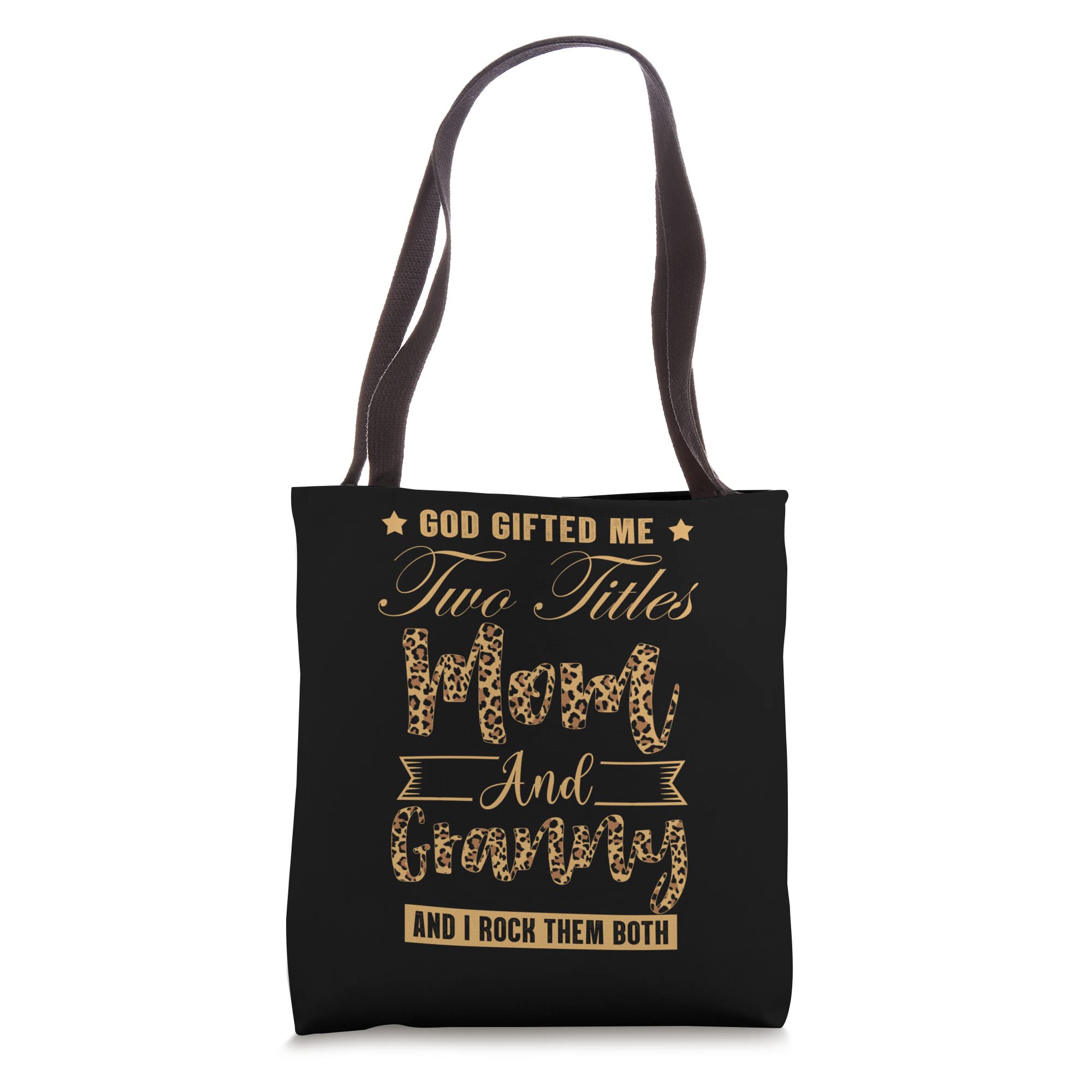 Funny Leopard Print Tote Bag - Best Gift for Mom & Grandma - Perfect for Shopping, Travel & Everyday Use