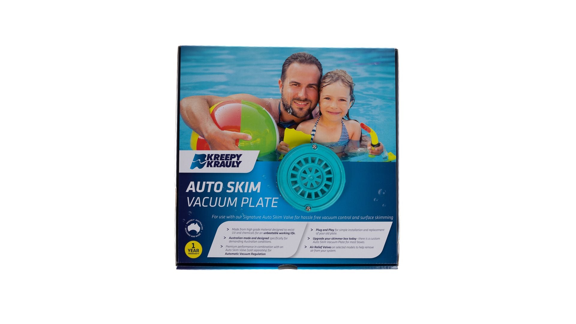 Kreepy Krauly Auto Skim Vacuum Plate with Filtrite 900 - Automatic Pool Cleaner Accessory for In-Ground Pools | Perfect for Daily Pool Maintenance & Debris Removal