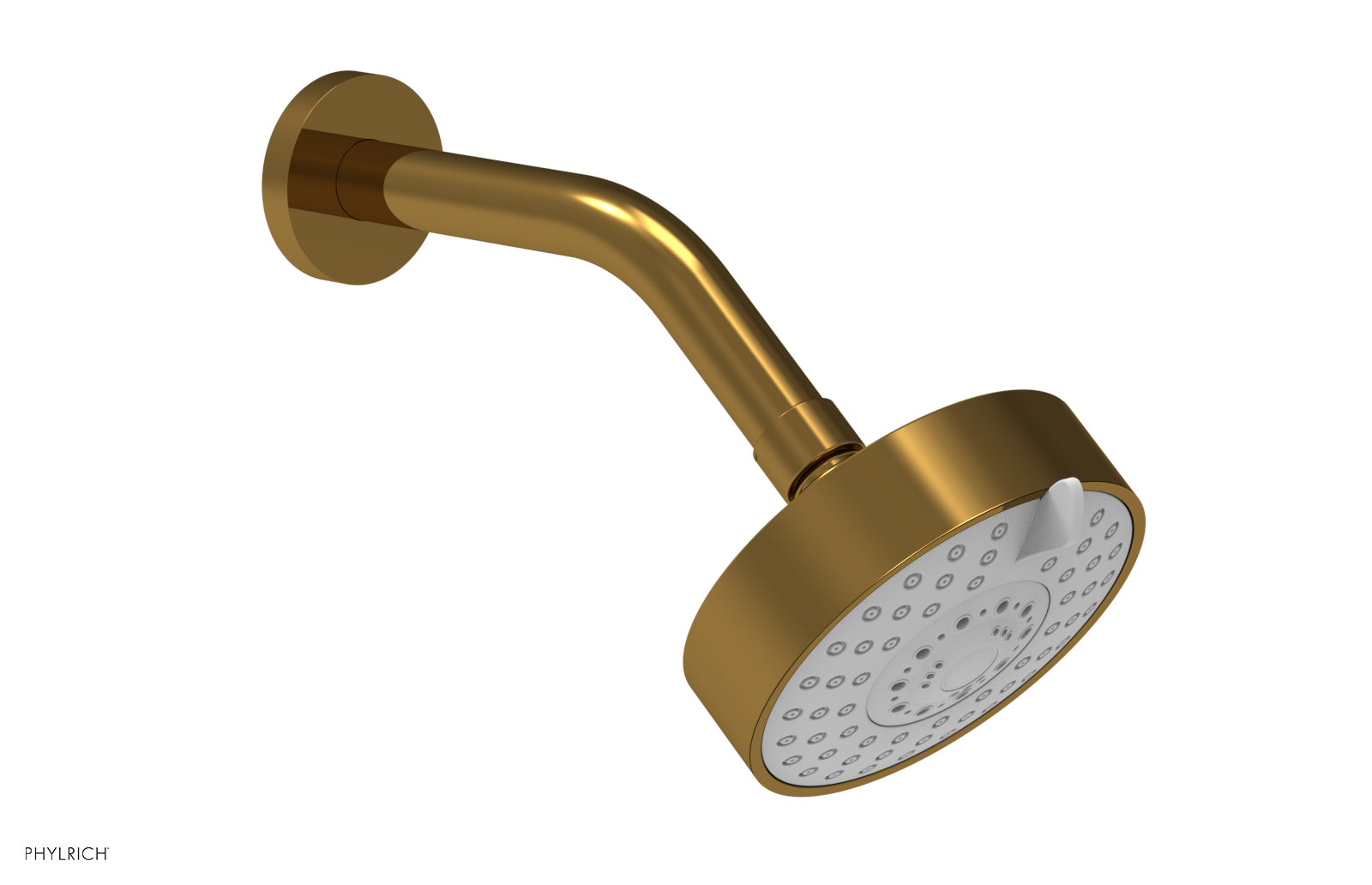 4 1/2 Inch Modern Rainfall Shower Head with 3 Spray Modes - High Pressure Water Saving Bathroom Fixture for Spa-Like Shower Experience