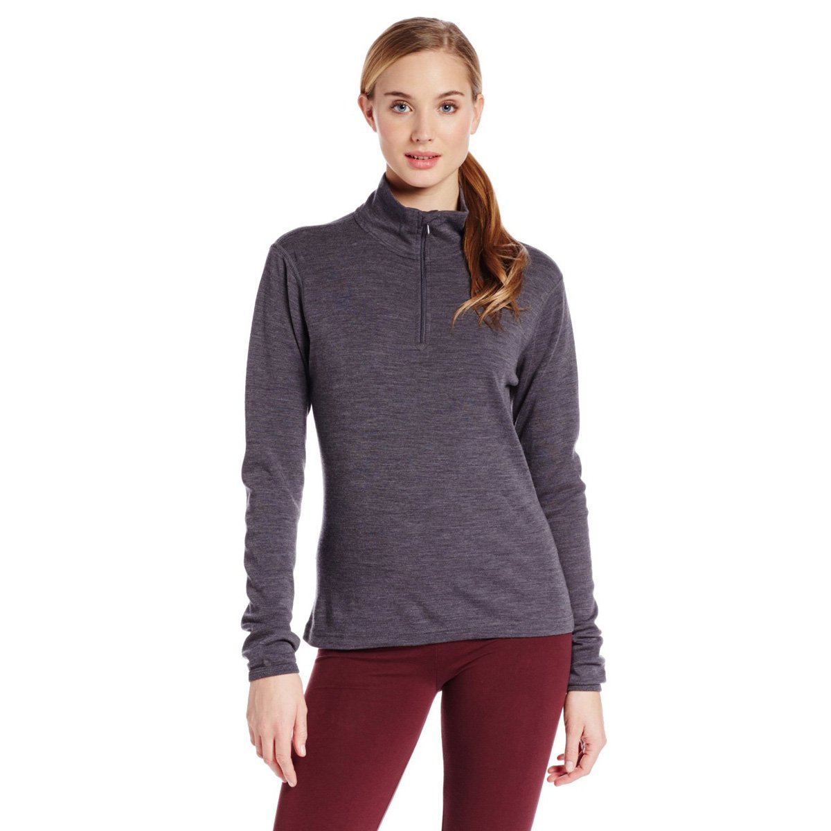 Premium 100% Merino Wool Women's 1/4 Zip Midweight Pullover - Soft & Breathable Midlayer for Hiking, Camping & Outdoor Adventures