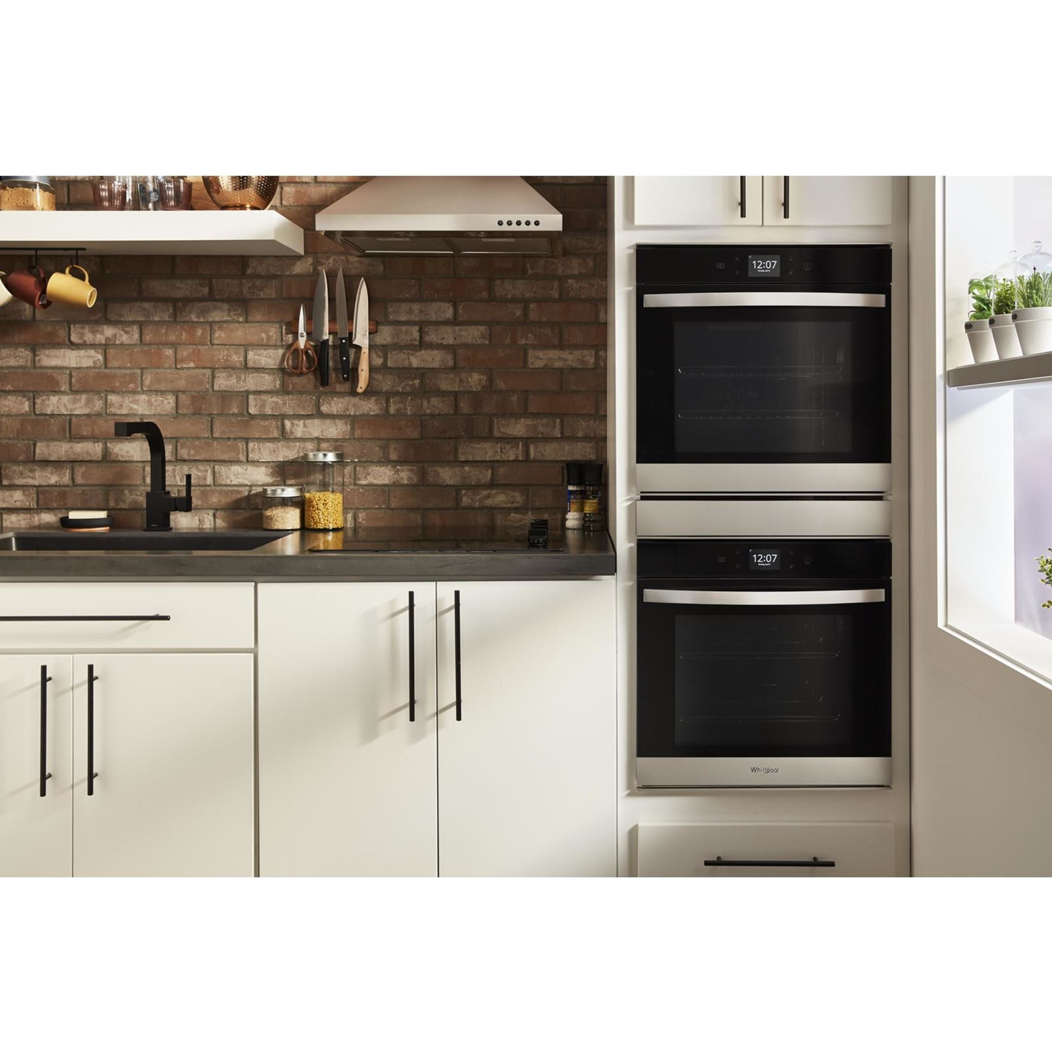 Whirlpool 24 Inch Double Wall Oven with Fingerprint Resistant Stainless Steel (Model WOD52ES4MZ) - Perfect for Modern Kitchens, Baking, and Family Cooking