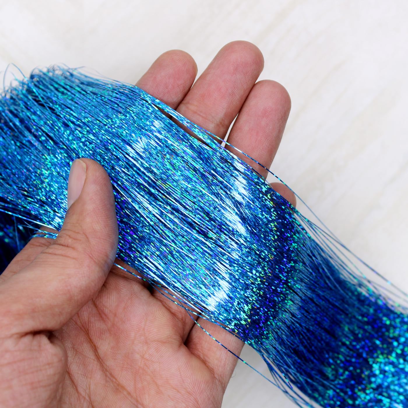 INAAYA Hair Tinsel Glitter Extensions - Sparkle Hair Highlights for Women & Girls (Pack of 1, Color M11) | Perfect for Parties, Festivals, Prom & Special Occasions