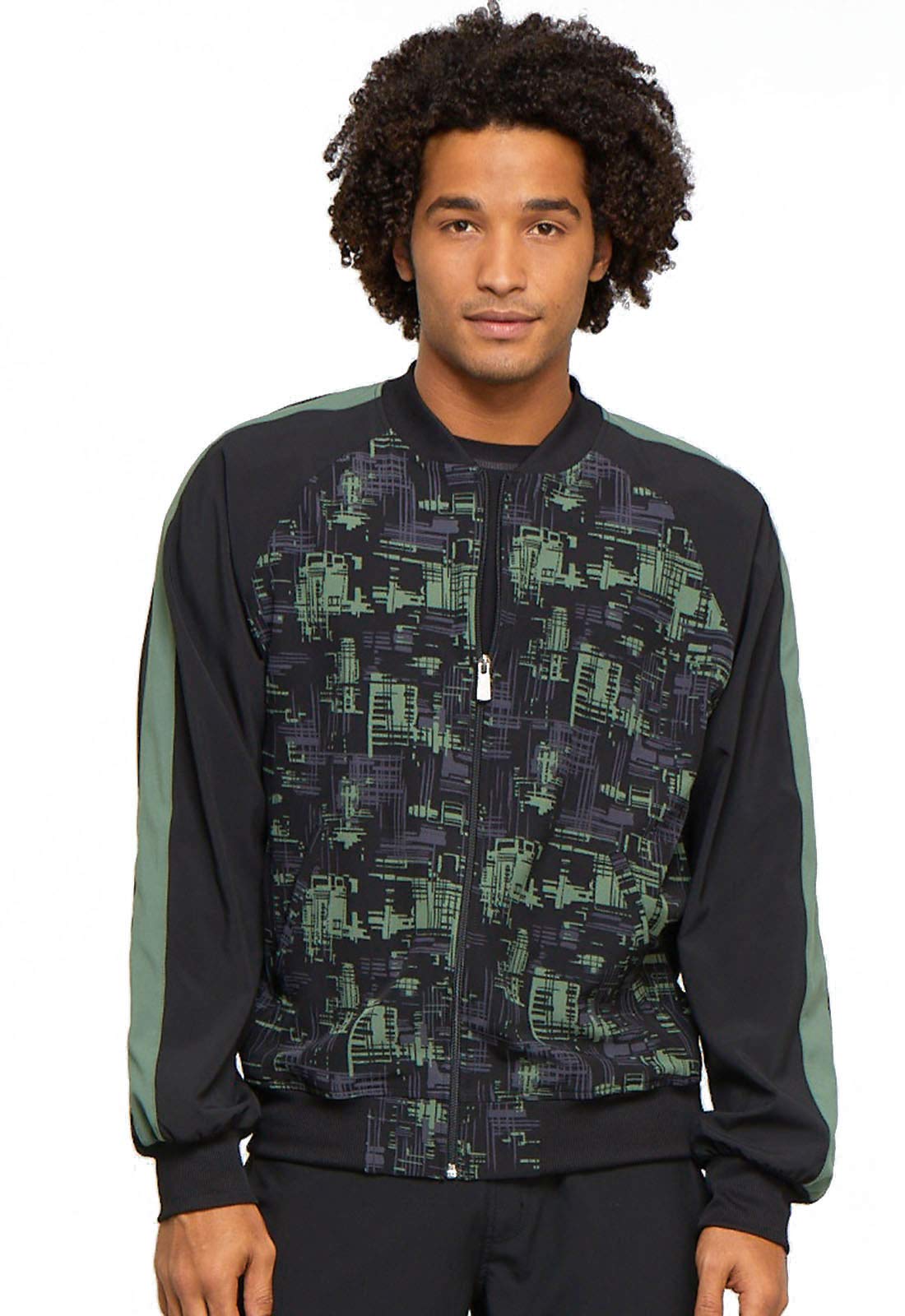 Cherokee Infinity Men's Warm Up Scrubs Jacket - Zip Front Bomber Style CK311 | Comfortable Medical Uniform for Doctors & Nurses | Perfect for Hospitals, Clinics & Healthcare Work