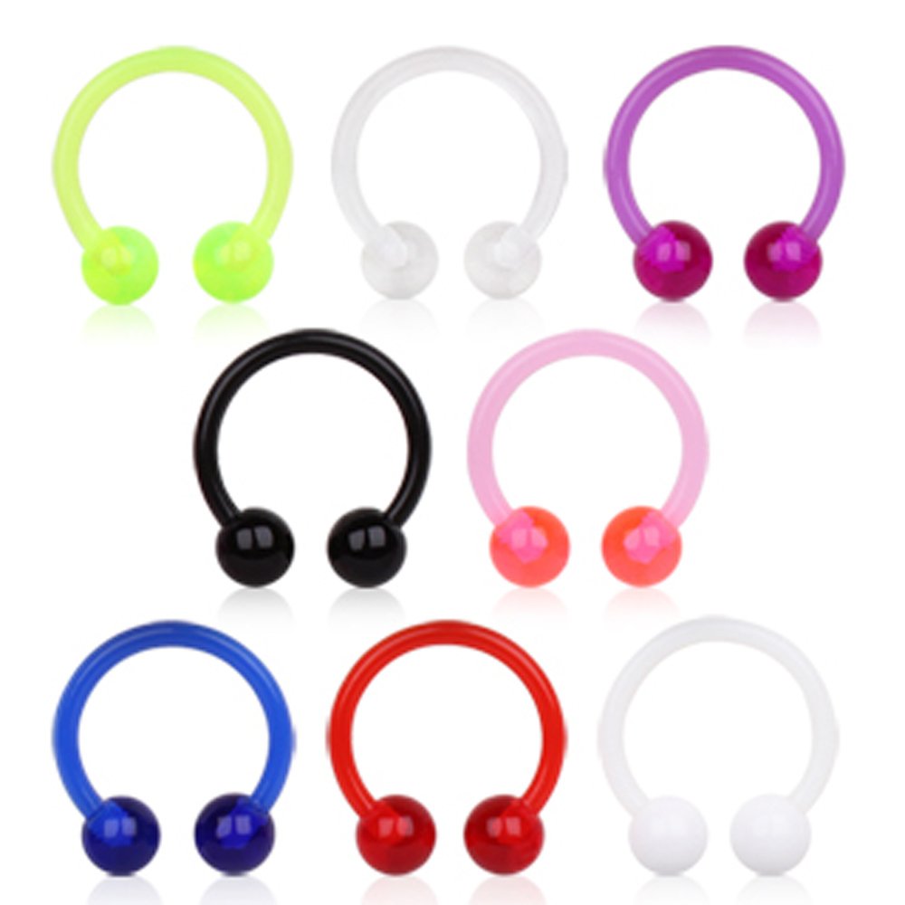 WildKlass BioFlex Horseshoe Jewelry with UV Acrylic Balls - Perfect for Equestrian Fashion & Gifts