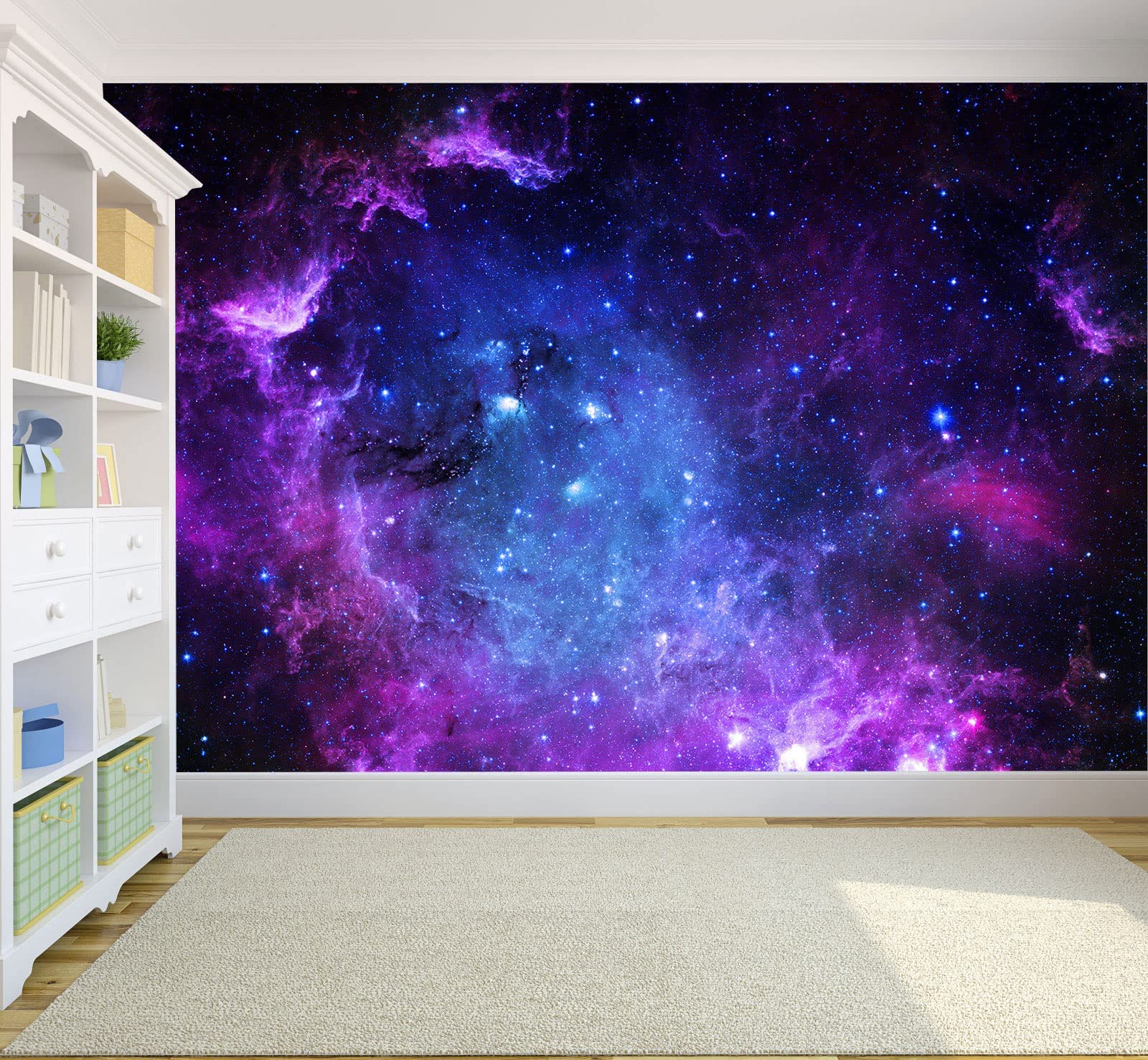 Starry Sky Wall Murals - Large Non-Adhesive Wallpaper for Living Room, Bedroom & Dining Room | Perfect for Home Decor, Kids' Rooms & Romantic Atmospheres