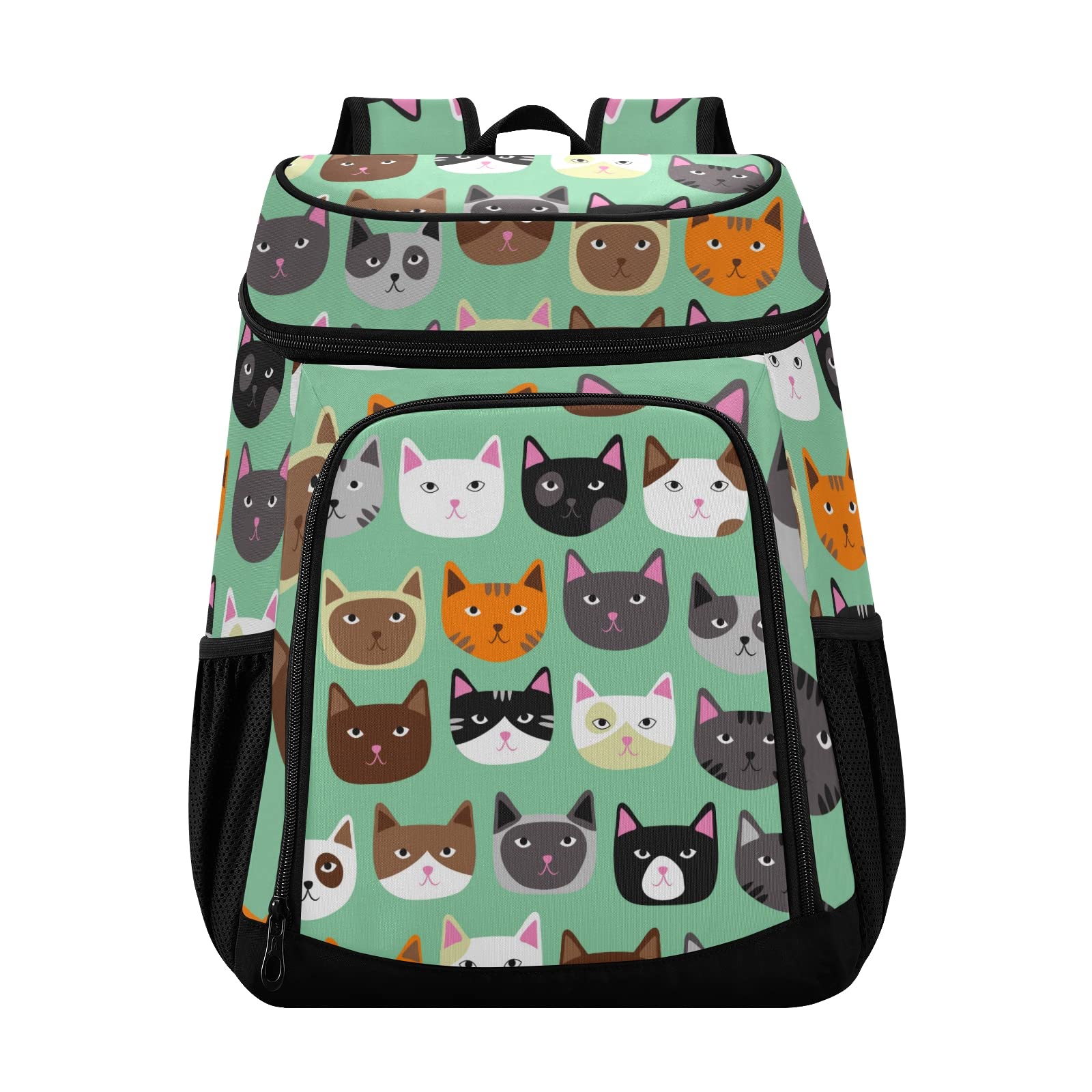 Insulated Cat Cooler Backpack - Waterproof & Leakproof Soft Cooler Bag for Lunch, Picnics, Beach & Outdoor Activities | Cute Pet-Themed Design