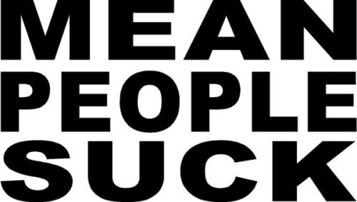 Mean People Suck Sticker - Funny Vinyl Decal for Windows, Cars, Trucks, Laptops & More - Durable Die-Cut Design for Any Smooth Surface - Perfect for Office Humor, Car Decor & Personalizing Devices