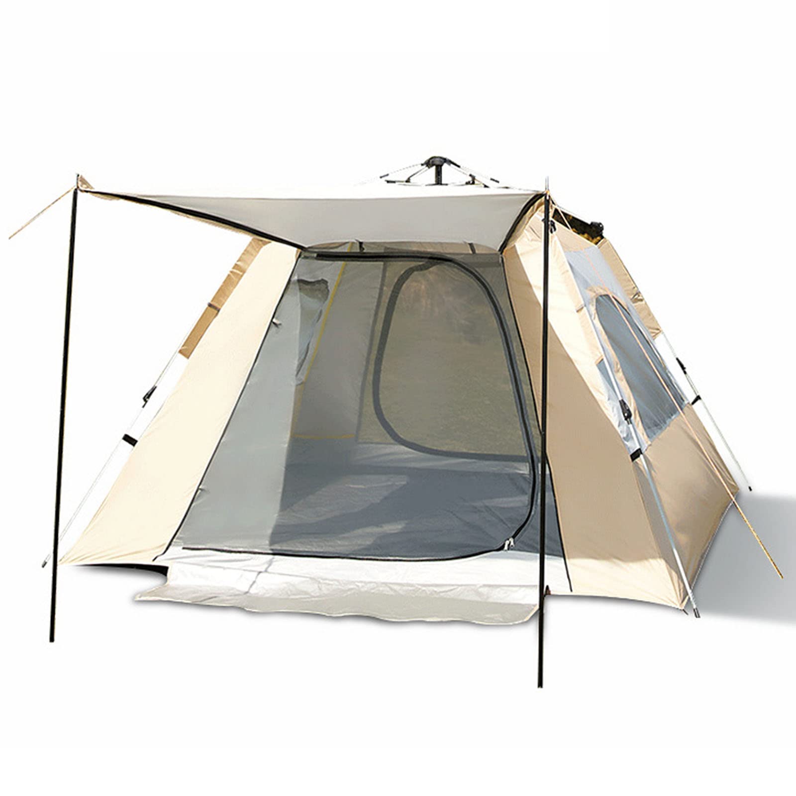 HOUKAI 3-4 Person Pop Up Camping Tent - Lightweight Portable Folding Tent for Hiking, Backpacking & Outdoor Adventures - Perfect for Family Camping, Beach Trips & Music Festivals