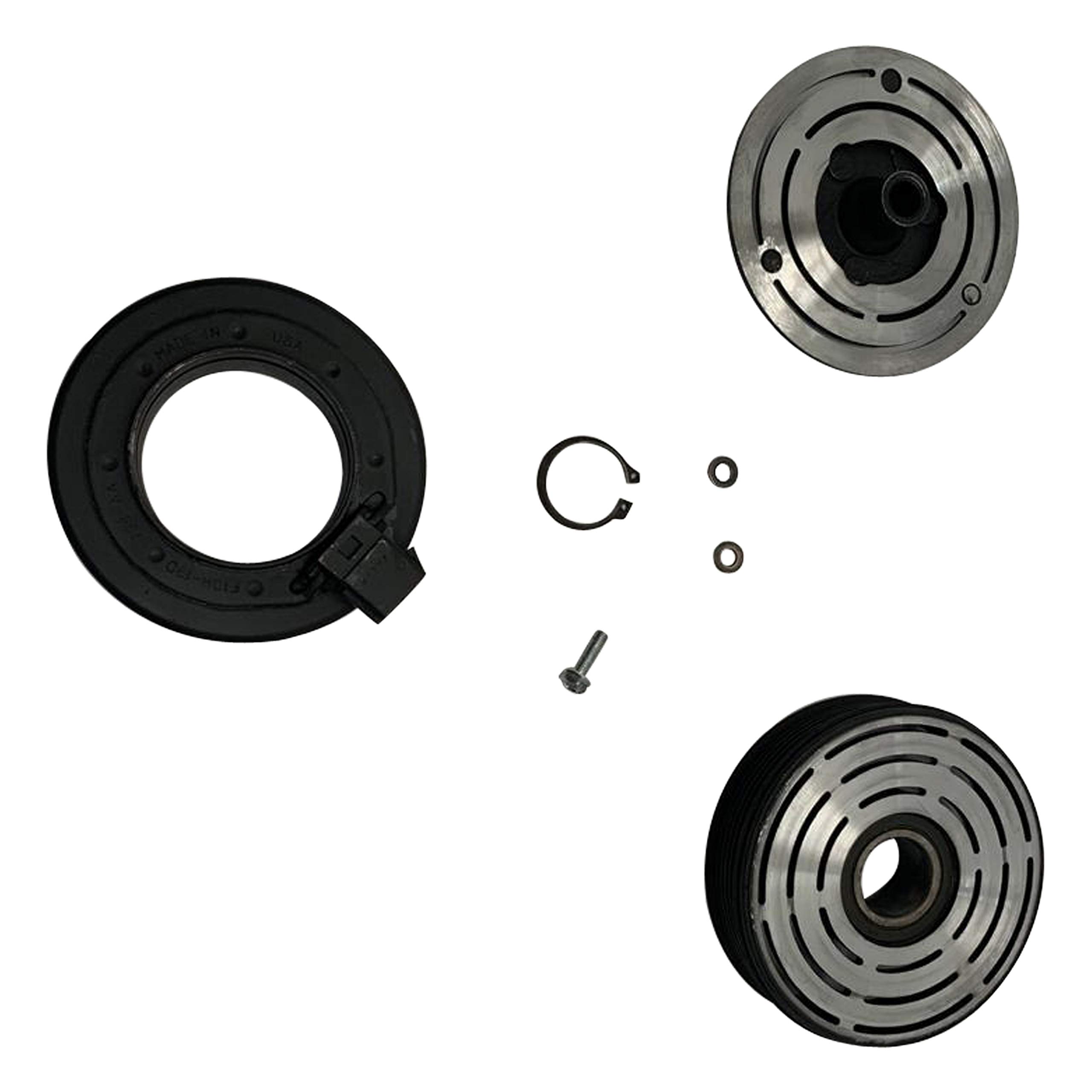 RYC A/C Compressor Clutch EG124-CL - Replacement AC Compressor Clutch for Car & Truck - Perfect for AC System Repair & Maintenance