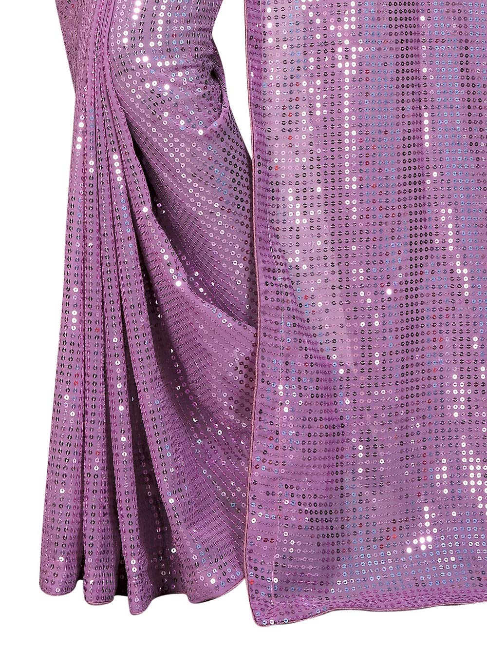 kfgroup Women's Woven Pure Georgette Saree - Elegant Ethnic Wedding Sari with Blouse Piece (Wine, Free Size) for Bridal, Party & Festive Occasions