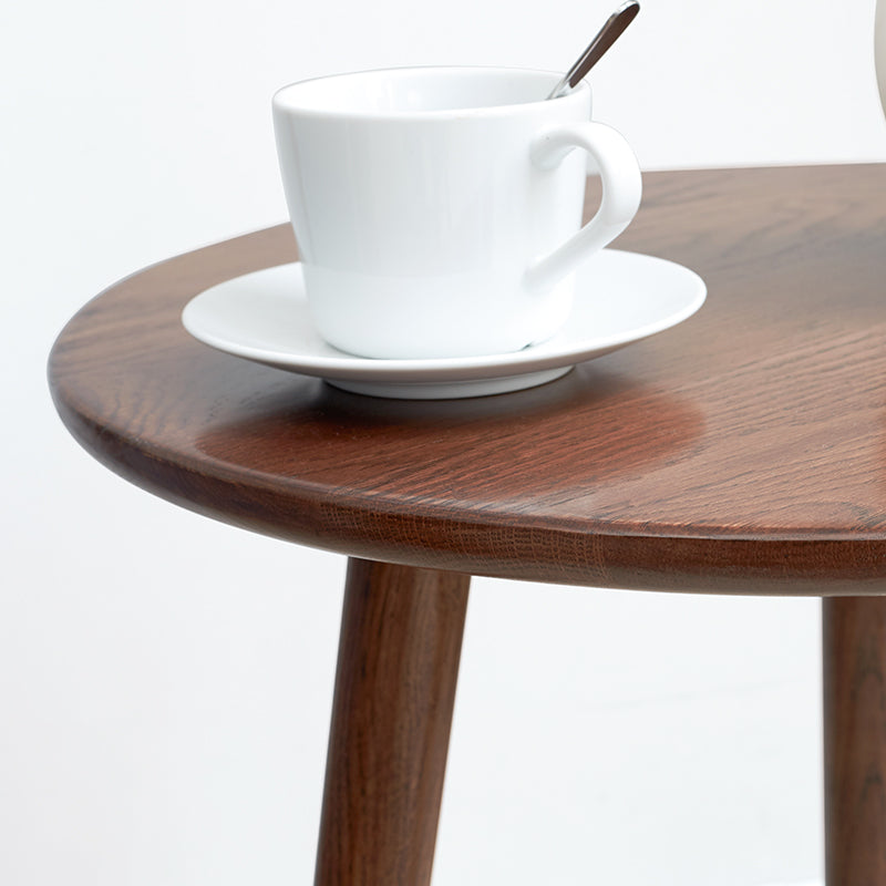 Solid Oak Wood Side Table - Rustic End Table for Living Room, Bedroom, or Patio - Perfect for Coffee, Books, and Decor