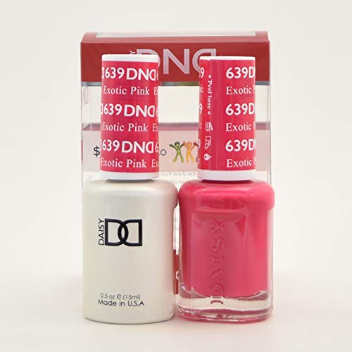 DND Duo 639 Exotic Pink Nail Polish - Long Lasting Gel Nail Lacquer for Salon & Home Manicure, Perfect for Parties, Weddings & Special Occasions