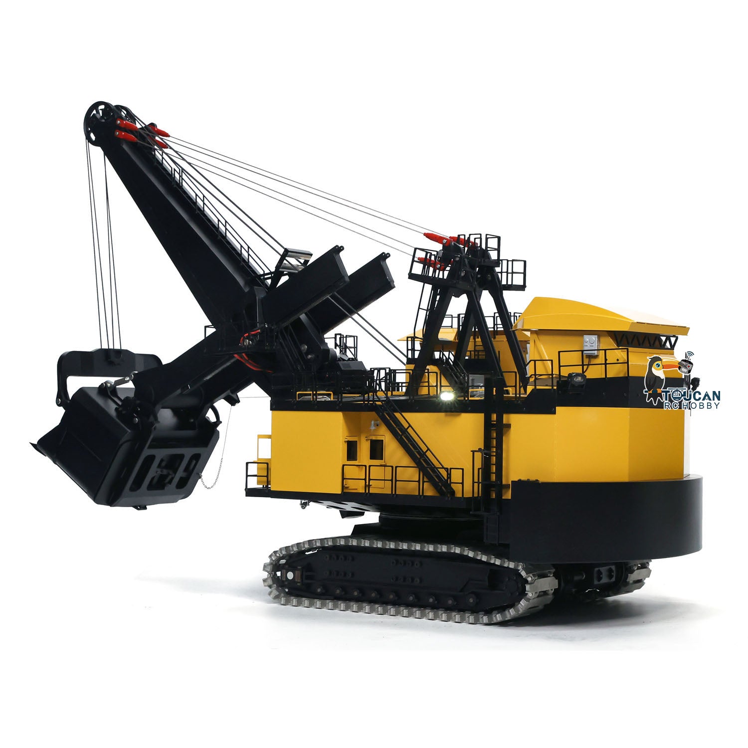 1/25 Scale Metal Electric Rope Shovel RC Excavator Model - Heavy Duty Mining Equipment with Radio Control System (ST8 PL18EV RTR/PNP) - Perfect for Construction Simulation, Mining Display, and RC Hobby Enthusiasts