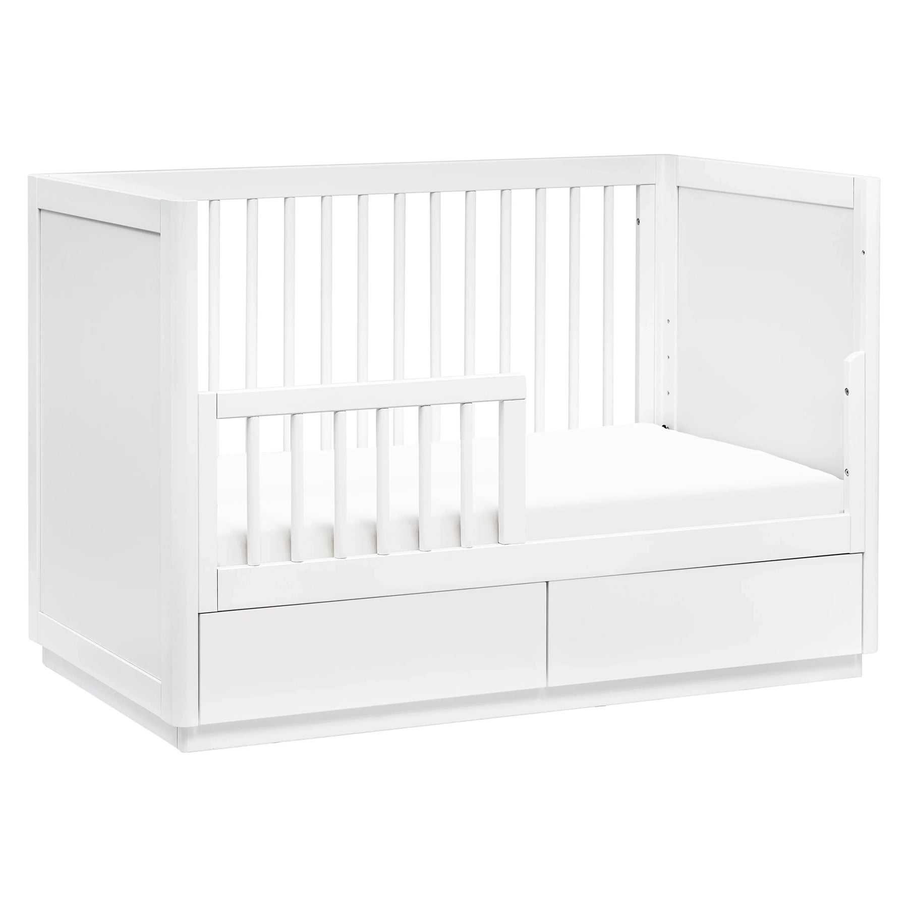 3-in-1 Convertible Baby Crib with Toddler Bed Conversion Kit - Space Saving Nursery Furniture for Small Rooms - Perfect for Newborns to Toddlers Transition
