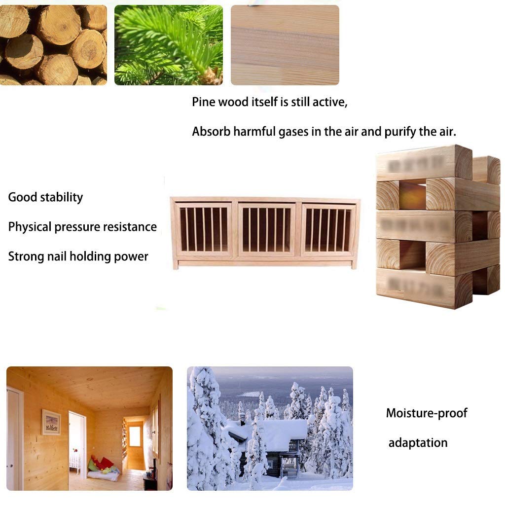 Premium Solid Wood Bird Cage & Pigeon Nest Box Set - Large 90x30x35cm Outdoor Aviary with Matching Nesting Box - Durable Brown Pigeon Supplies for Breeding, Training & Backyard Bird Keeping