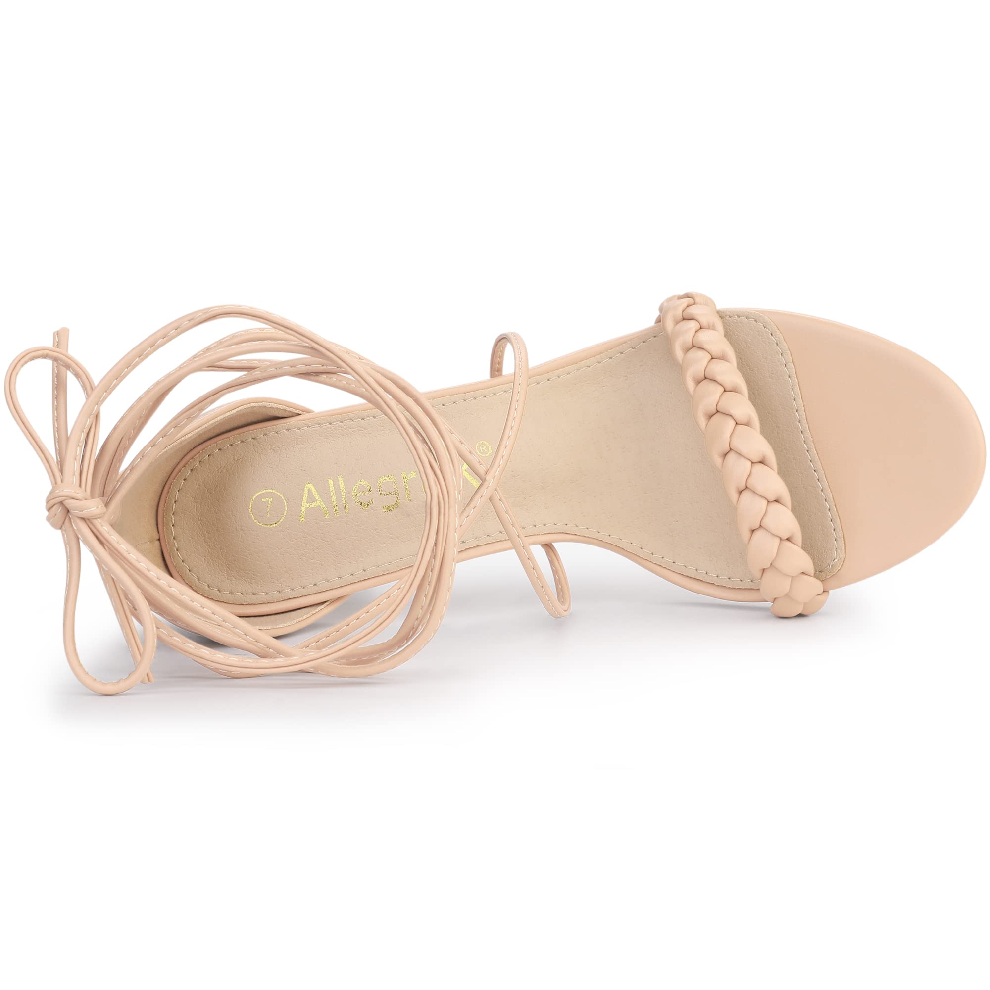Allegra K Women's Strappy Stiletto Heel Sandals - Sexy Lace Up High Heels for Party, Wedding & Evening Wear - Comfortable Dress Shoes for Women
