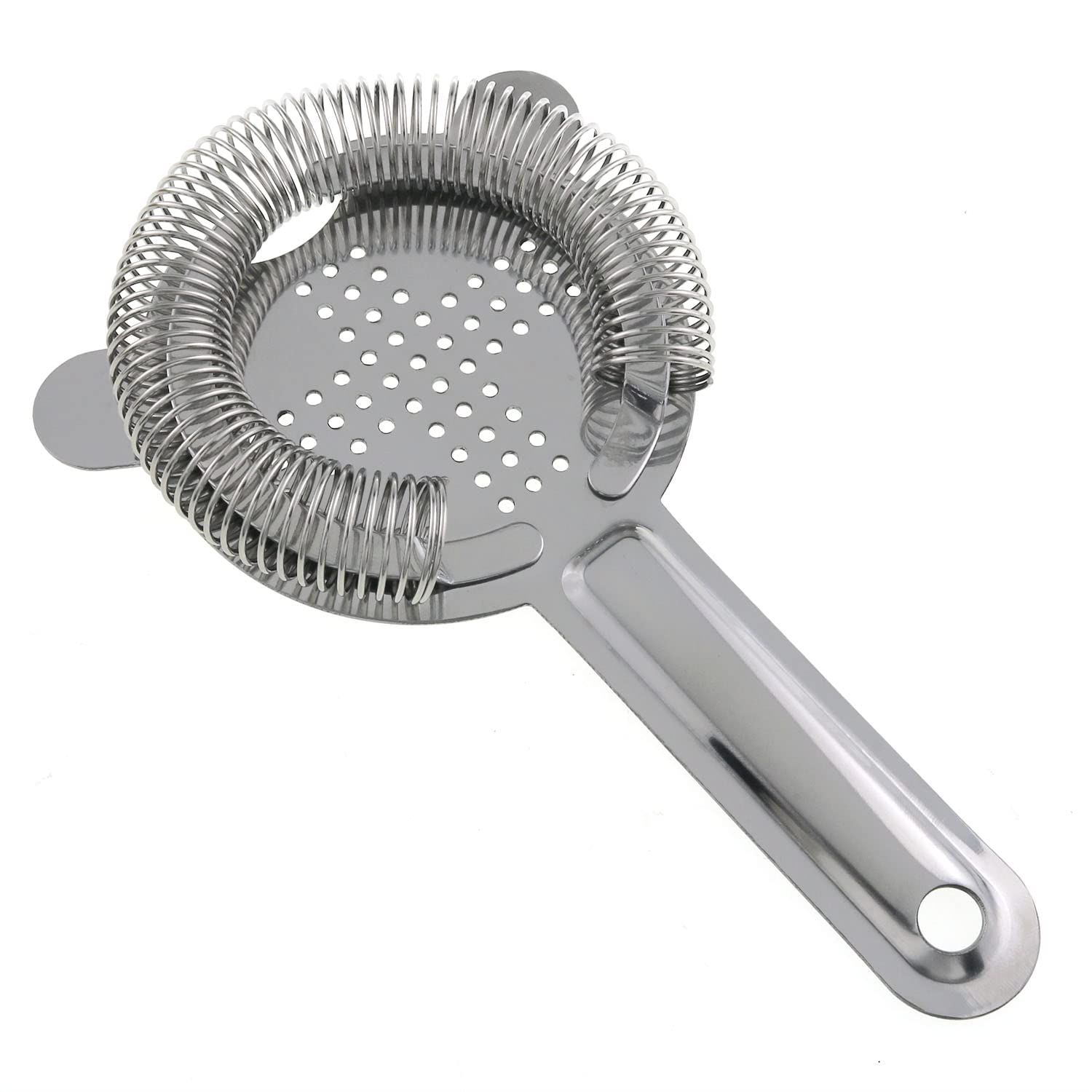 Premium Stainless Steel Cocktail Strainer - Professional Bar Tools for Ice Cube Filtering, Mixing & Serving | Perfect for Home Bars, Cocktail Parties & Bartending