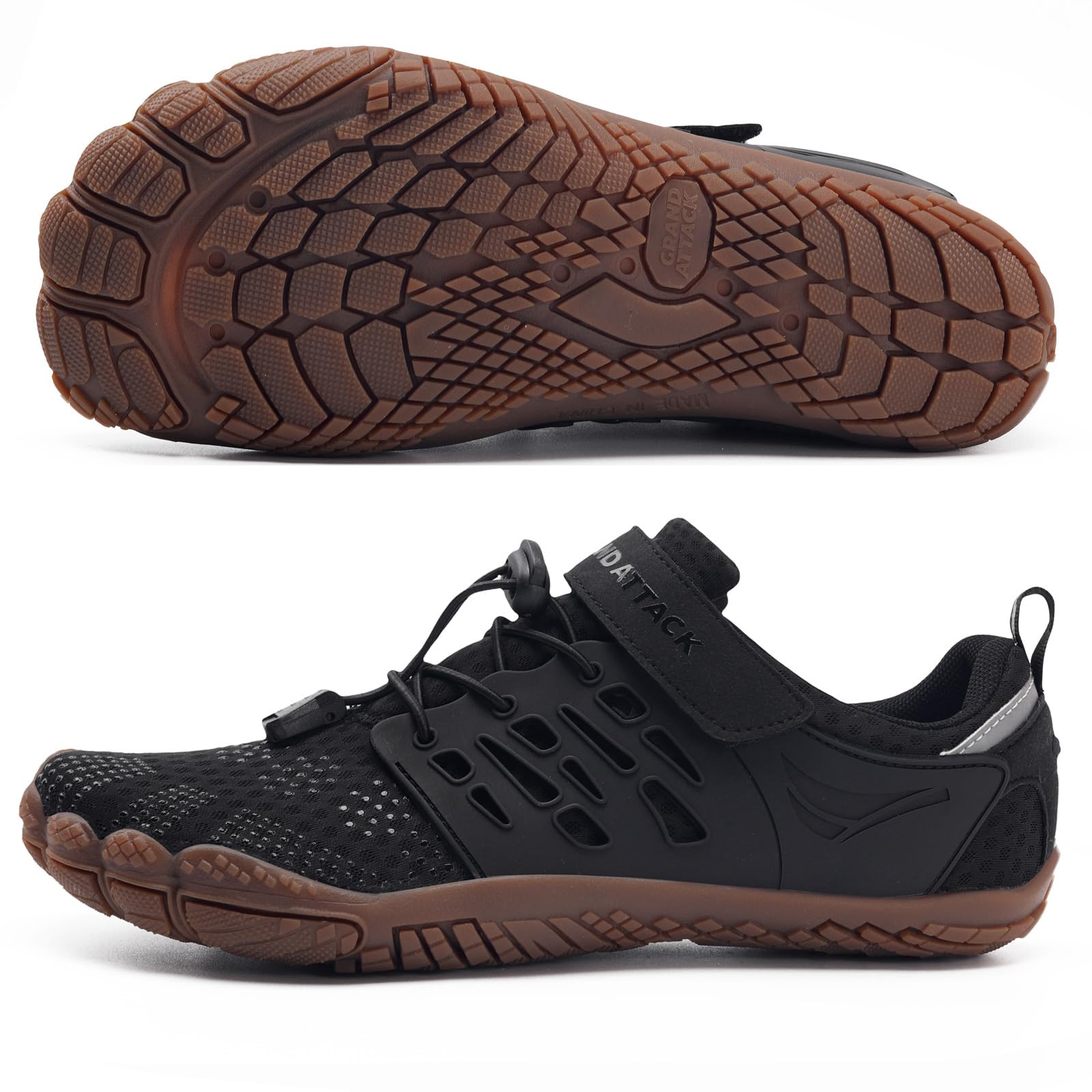 Grand Attack Barefoot Shoes for Women - Minimalist Zero Drop Lightweight Cross-Trainers for Wrestling, Boxing, Weightlifting & Walking | Perfect for Gym Workouts, Martial Arts & Outdoor Activities