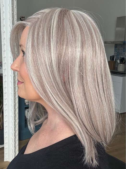 Davina Synthetic Lace Front Wig with Pre-Plucked Hairline & Natural Parting - Perfect for Daily Wear, Cosplay & Special Occasions