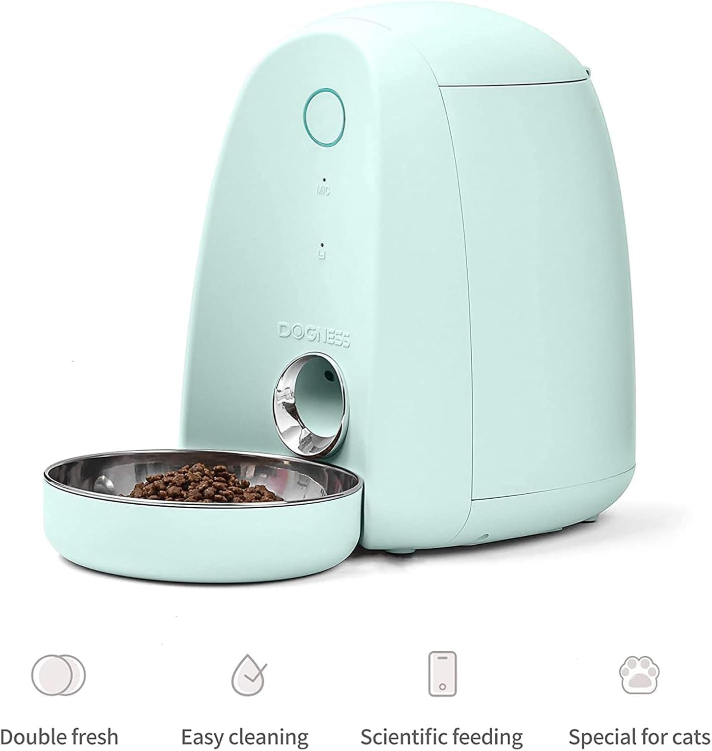 Automatic Cat Feeder with App & Water Dispenser Combo - 2 Pack Smart Pet Feeder for Small & Medium Cats, Kittens & Puppies - Perfect for Home, Office & Travel Use