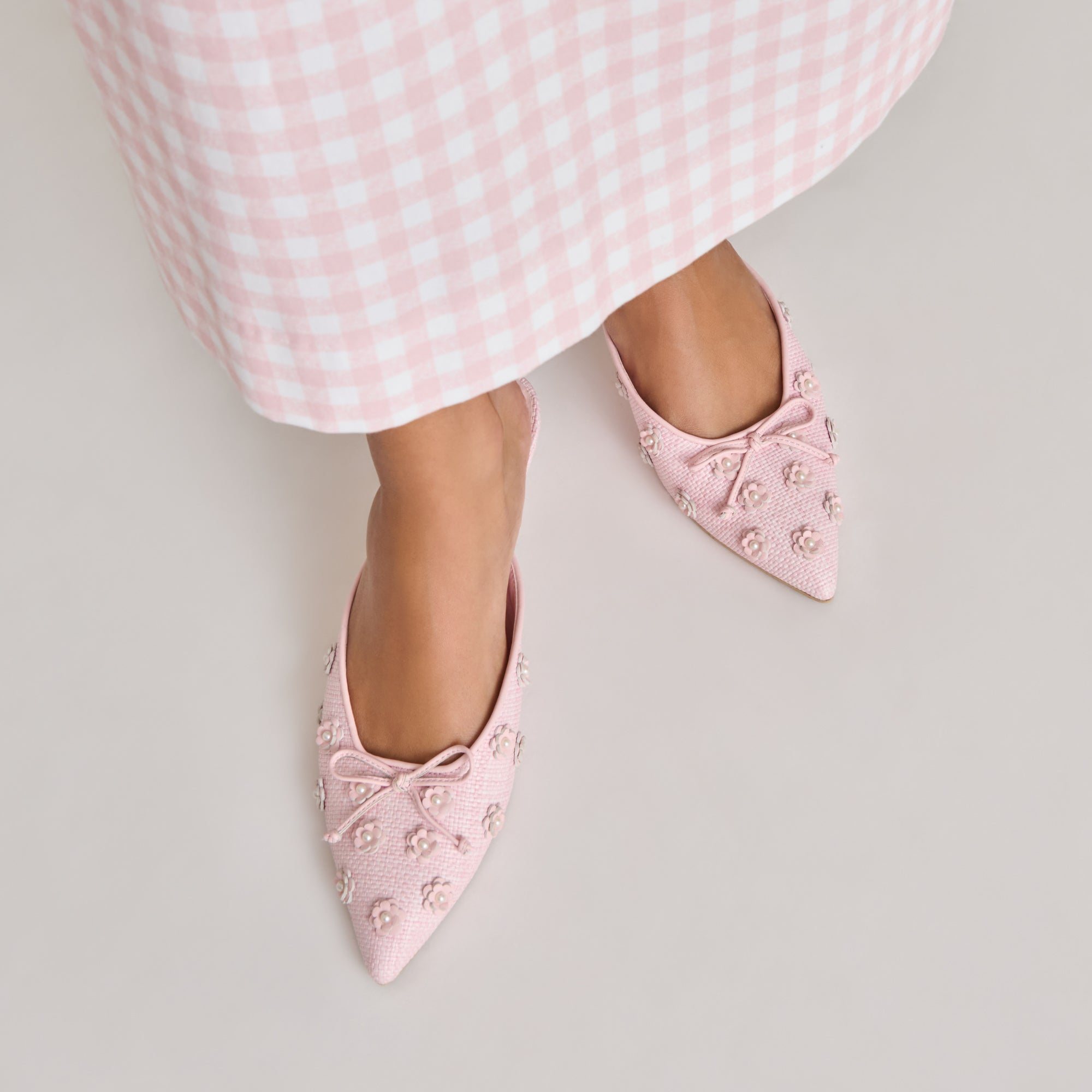 Camilo x Byrdie Golf Heels - Pink Raffia Women's Golf Shoes for Comfort & Style | Perfect for Golf Outings, Weddings & Summer Events