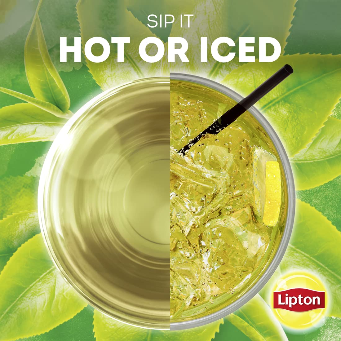 Lipton 100% Natural Green Tea Bags - 20 Count (Pack of 6) | Antioxidant Rich, Caffeine Free | Perfect for Morning Boost, Afternoon Relaxation & Healthy Lifestyle