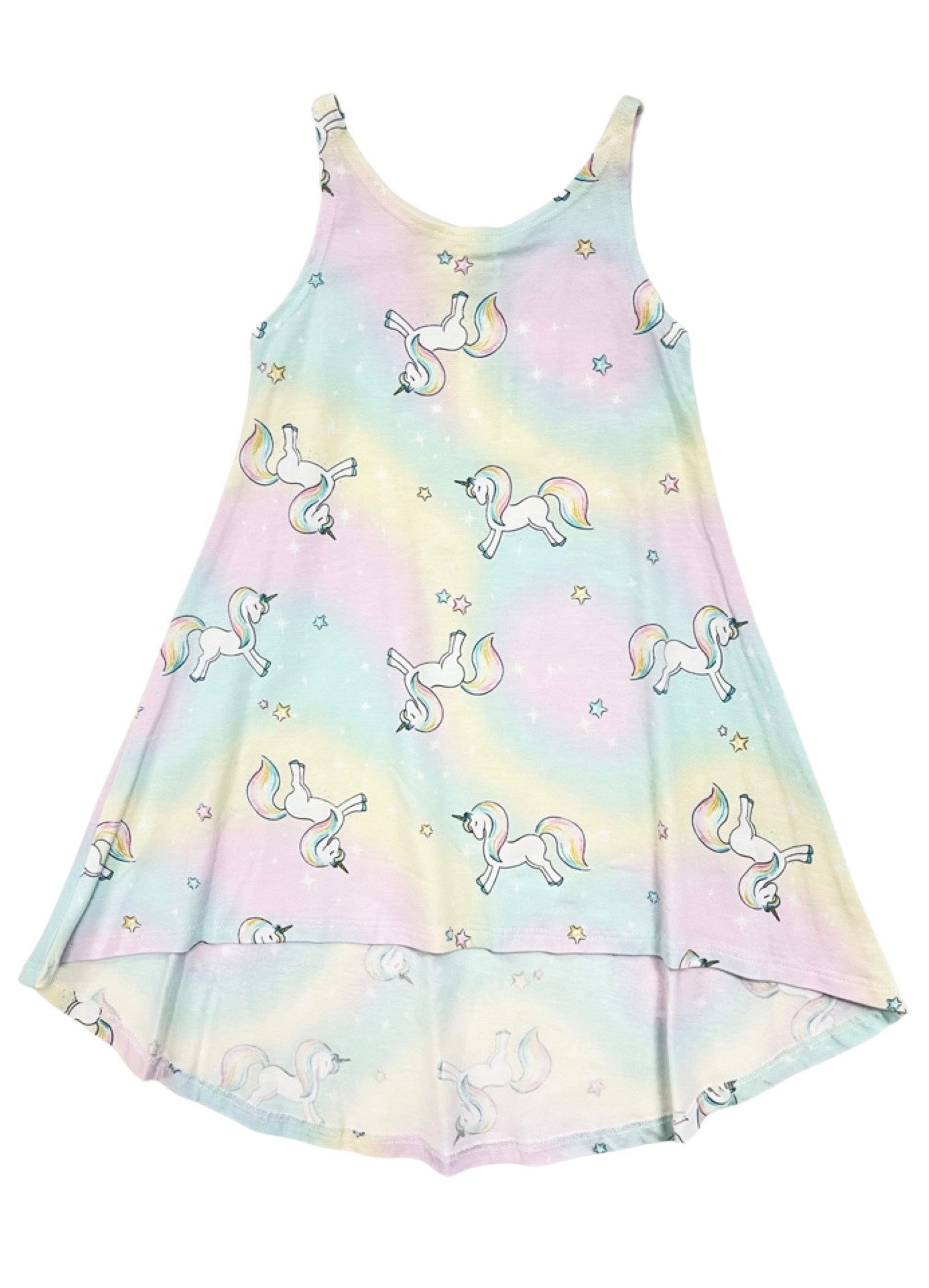 Unicorn Print High Low Dress for Women - Trendy Party & Prom Wear - Perfect for Weddings, Dances & Special Occasions