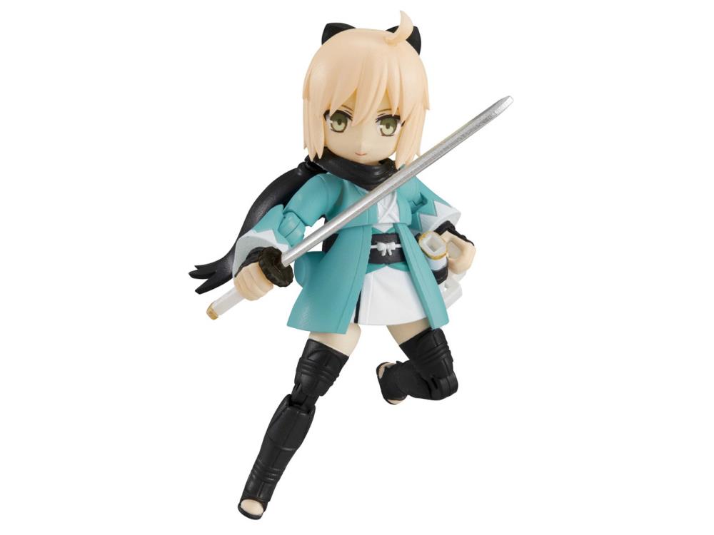Desktop Army Fate/Grand Order No.3 Tamamo Musashi Okita Action Figure Set - 3-Piece Collectible Anime Trading Figures for Display & Gaming Scenes