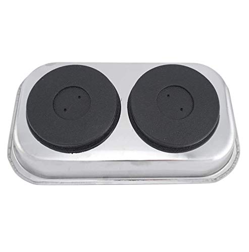 Edward Tools 9.5” Large Heavy Duty Stainless Steel Magnetic Parts Tray - Extra Strong Magnet for Screws, Nuts, Bolts & Small Tools - Ideal for Mechanics, DIY Projects & Workshop Organization