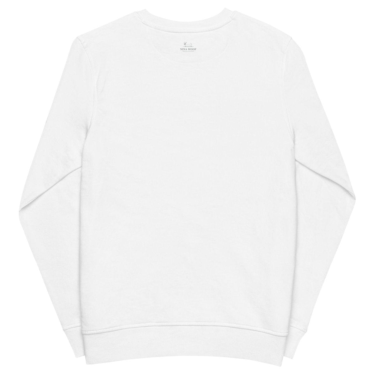 NW Varsity Unisex Organic Cotton Sweatshirt - Beige Embroidered Pullover Hoodie for Men & Women | Casual Wear, College Style, Street Fashion, Gym & Lounge Comfort