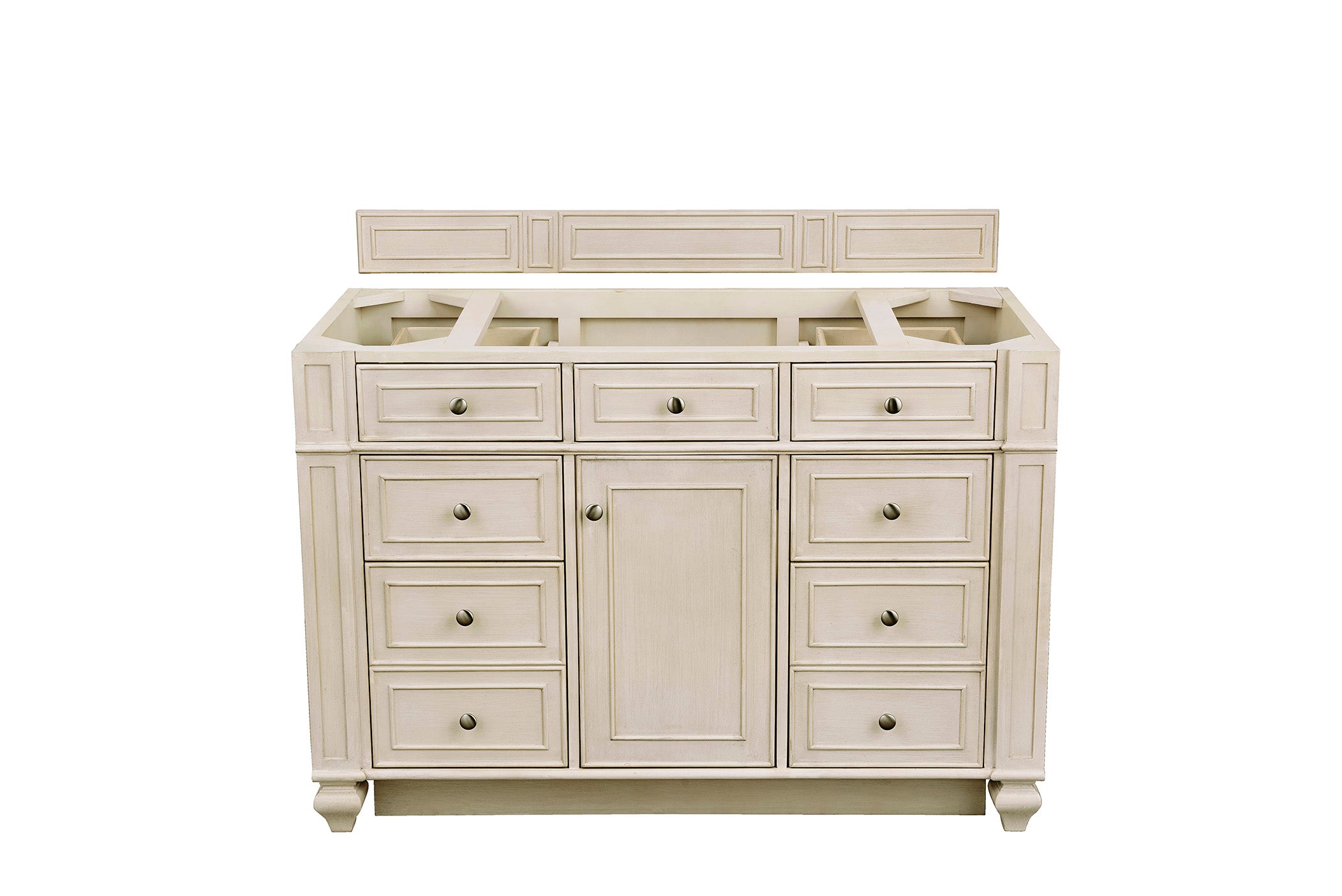 Bristol 48-Inch Single Bathroom Vanity in Vintage Vanilla Finish - Perfect for Modern Farmhouse & Traditional Bathroom Decor
