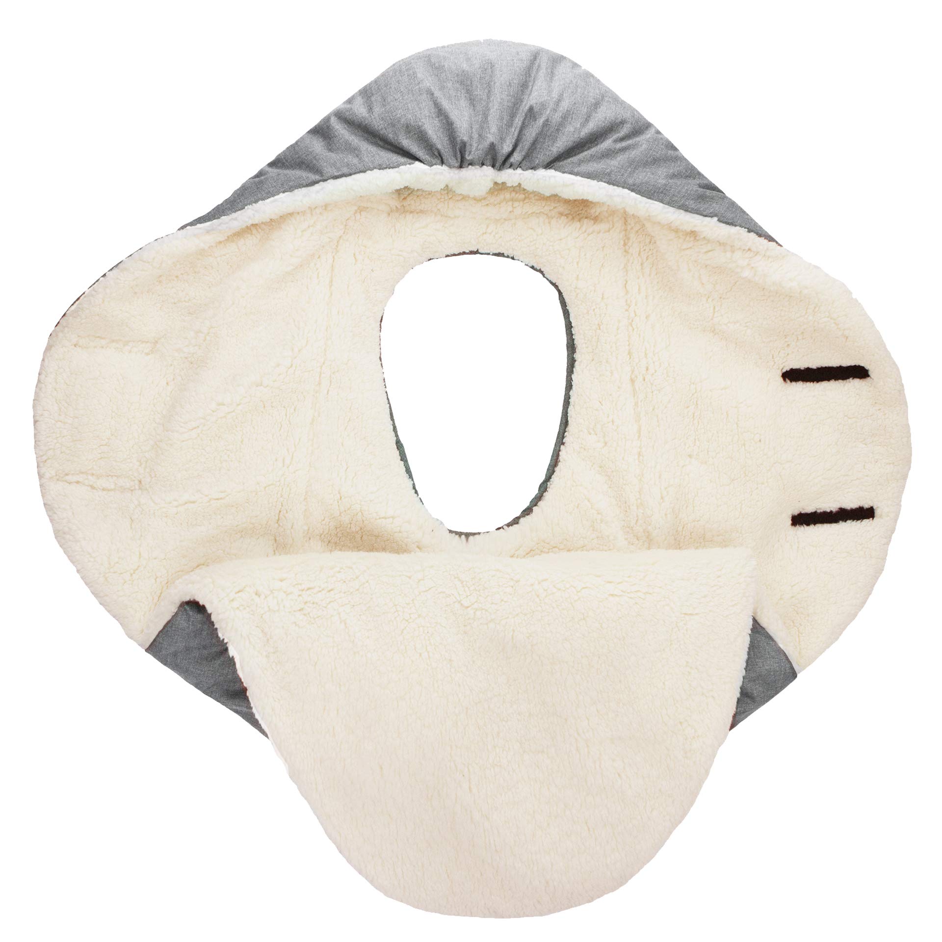 7AM Enfant Baby Car Seat Cover - Nido Quilted Infant Car Seat Protector with Hood & Soft Plush Lining | Universal Fit for Strollers & Car Seats | Perfect for Winter, Travel & Outdoor Adventures