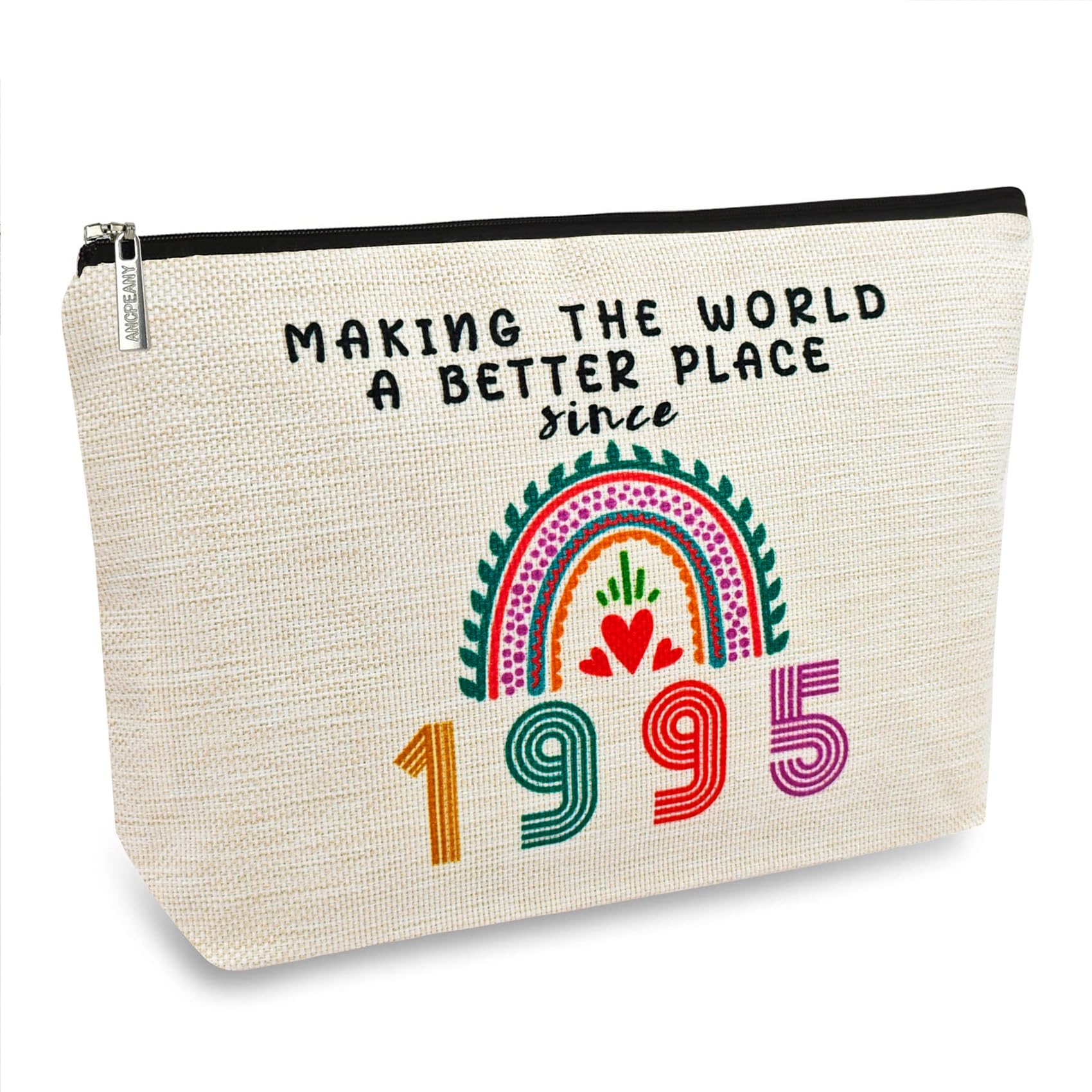 30th Birthday Gifts for Women - Elegant Makeup Bags & Cosmetic Travel Organizer | Perfect 30 Year Old Gift Ideas for Wife, Sister, Best Friend & Mom | 1995 Anniversary Present & Mothers Day Gift | Great for Travel, Parties & Daily Use