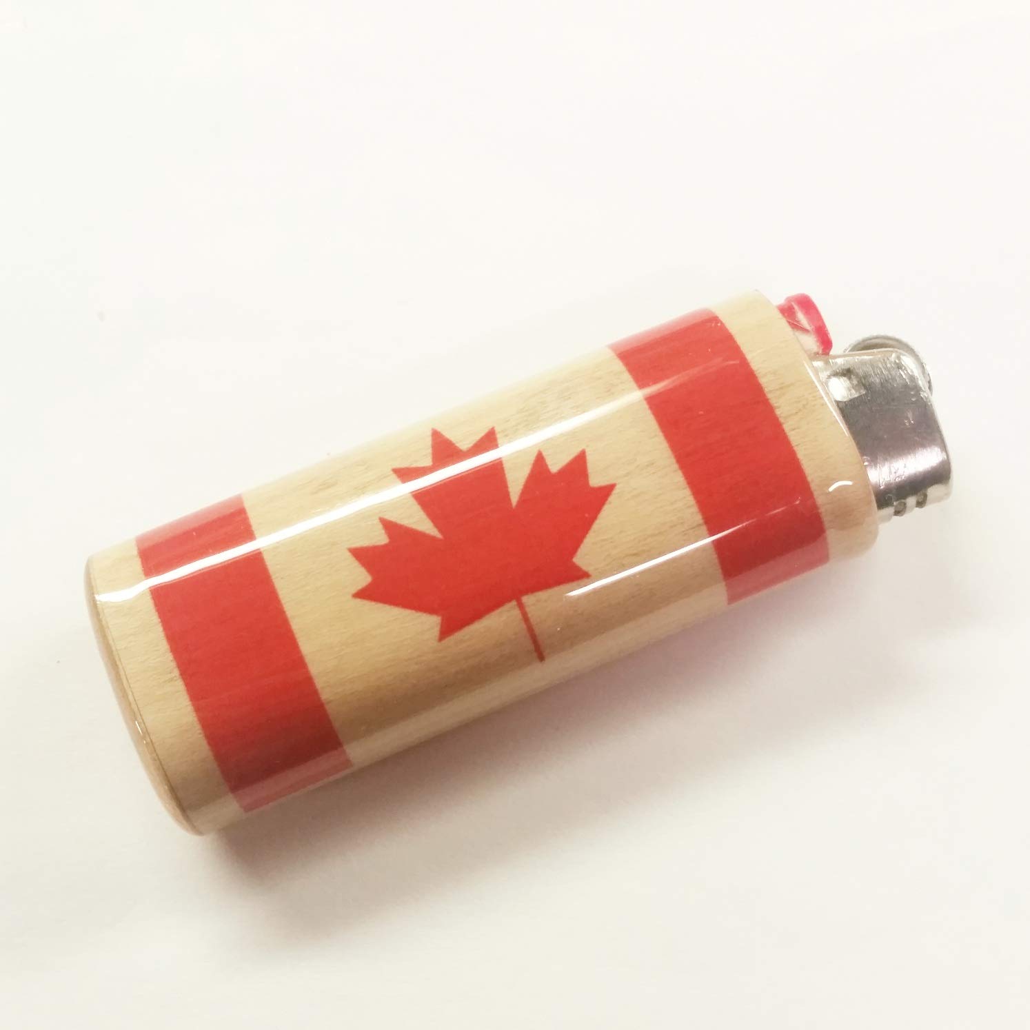Canadian Flag Lighter Case for Bic - Patriotic Outdoor Accessories