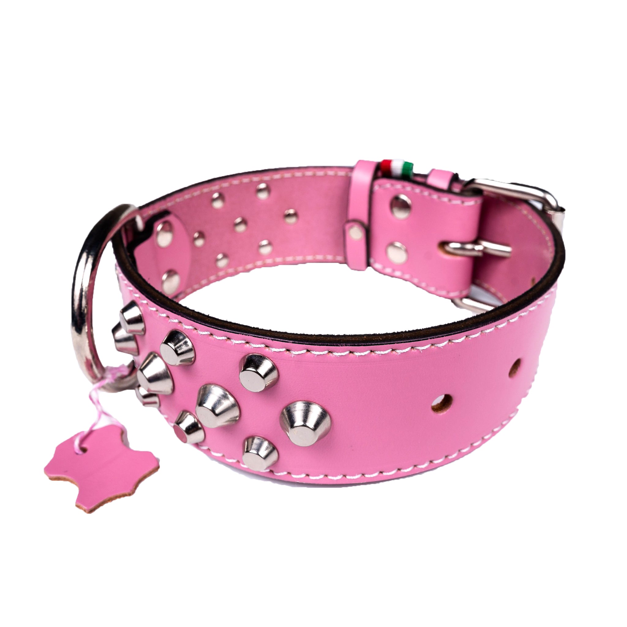 European Mastiff Studded Dog Collar - Heavy Duty Spiked Leather Collar for Large Breed Dogs - Perfect for Training, Walking & Protection