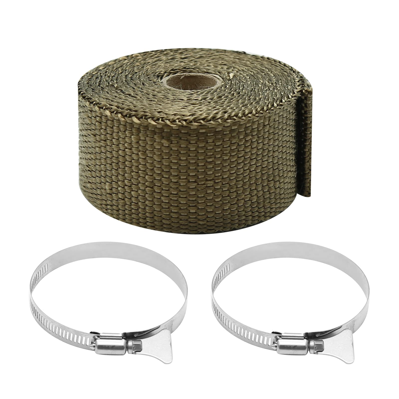 High-Temperature Stove Flue Fireproof Wrap - Heat Resistant Fiberglass Insulation Tape for Motorcycle Exhaust Pipes & Chimneys | Perfect for Fireplace Safety, BBQ Grills & Automotive Protection