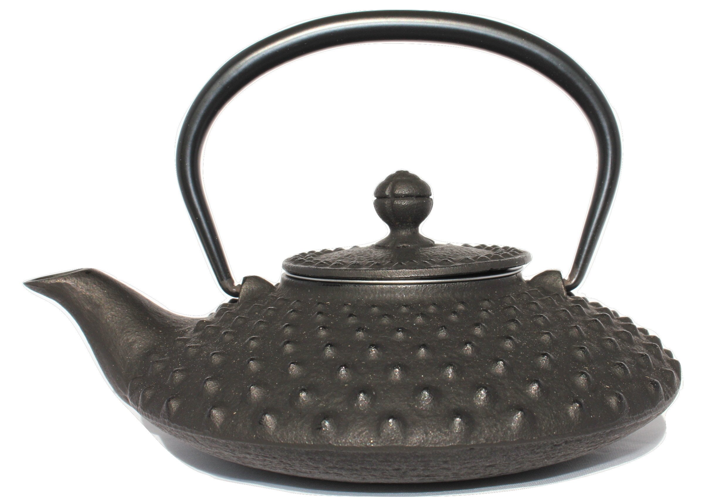 Premium Iwachu Japanese Cast Iron Teapot - Medium Size, Black Hailstone Pattern for Authentic Matcha & Loose Leaf Tea Brewing | Perfect Gift for Tea Lovers & Home Decor