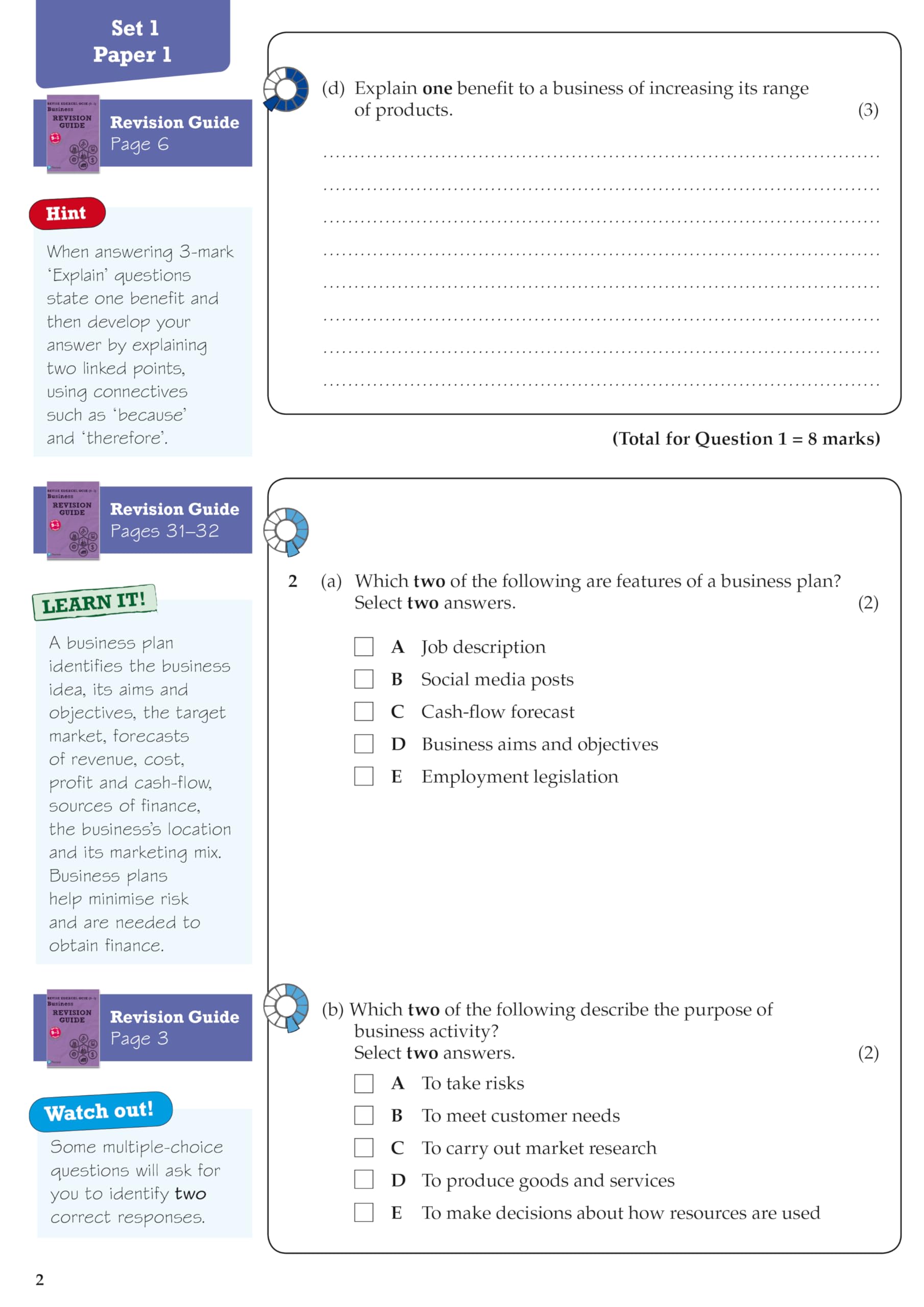 Pearson Edexcel GCSE (9-1) Business Practice Papers Plus - Exam Preparation Workbook for High School Students | Study Guide & Mock Tests for Business Studies Revision
