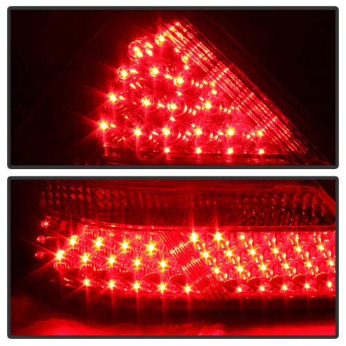 Jdragon Red LED Tail Brake Lights Pair Set - Compatible with 1998-2004 Mercedes-Benz R170 SLK230 SLK320 | High-Performance Replacement for Enhanced Visibility & Style | Perfect for Night Driving, Car Shows & Custom Upgrades