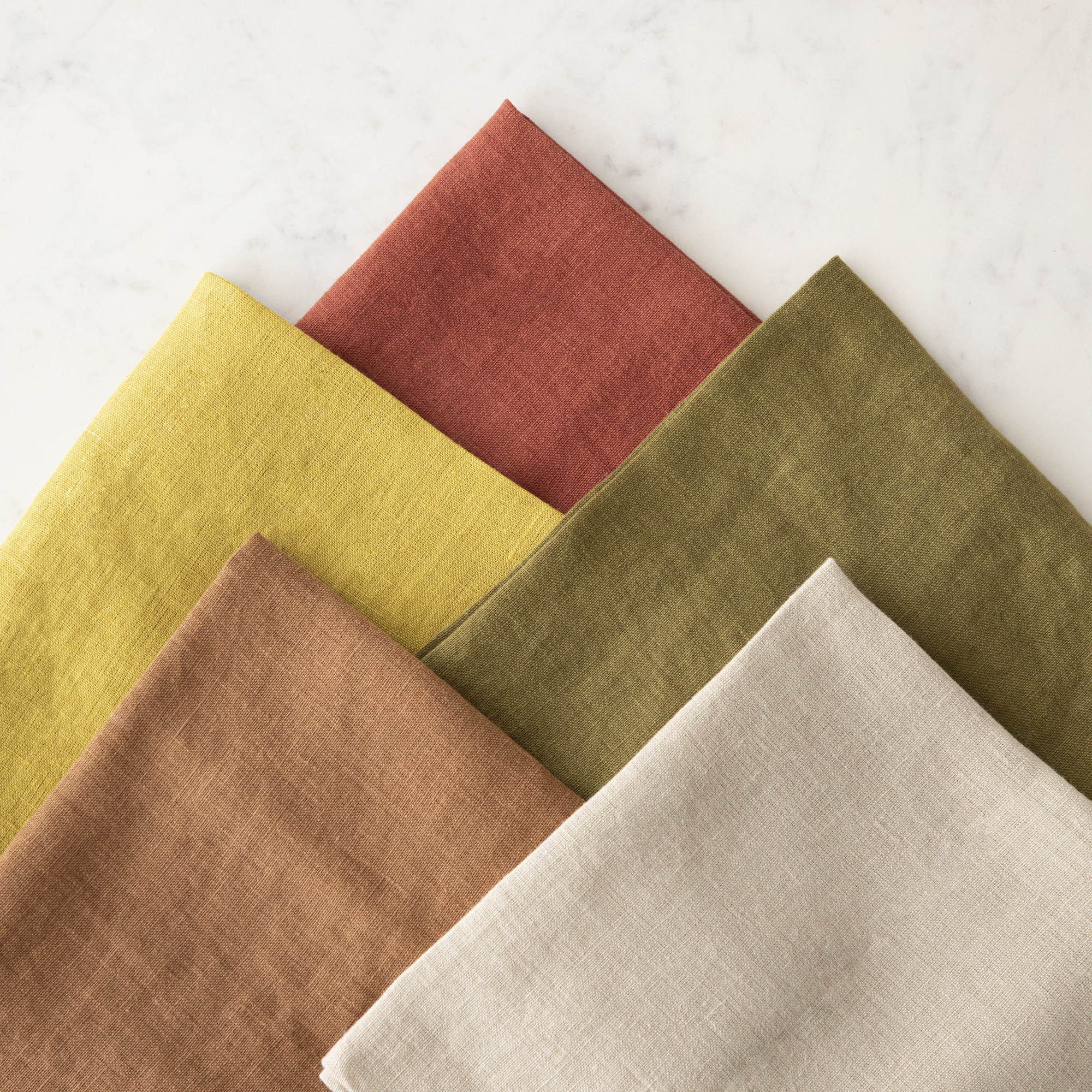 Premium European Linen Napkins Set - 100% Organic Flax Table Linens for Fine Dining, Weddings & Elegant Home Decor