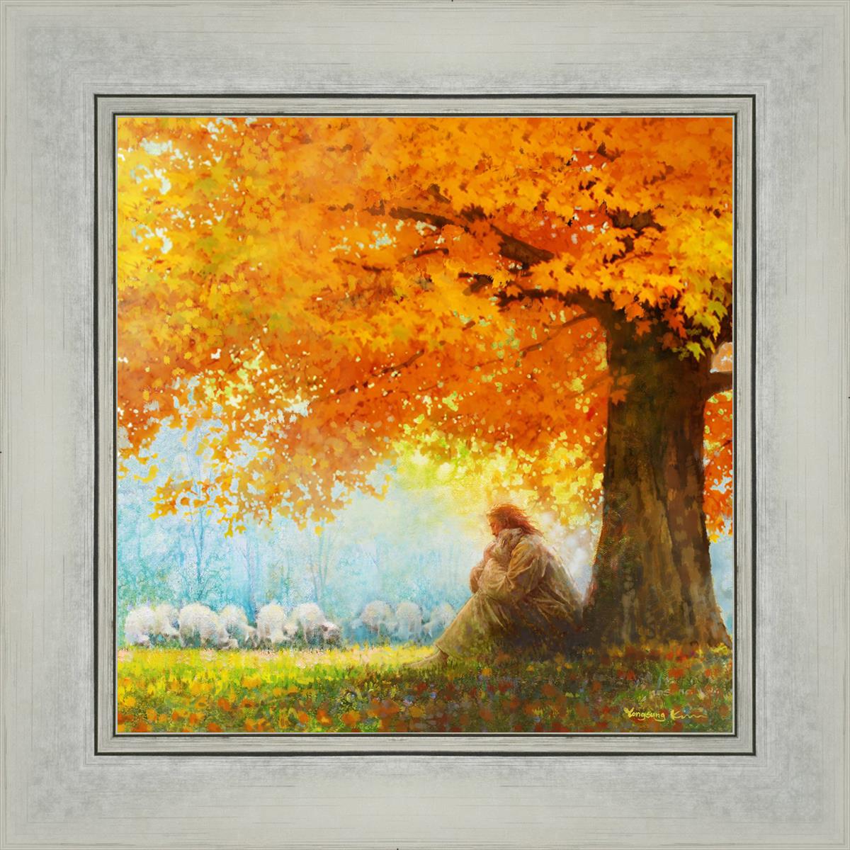 In His Arms by Yongsung Kim - Romantic Wall Art, Canvas Painting for Home Decor, Perfect for Bedroom, Living Room & Office