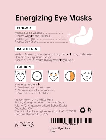 Best Under Eye Masks for Dark Circles & Puffiness - Hydrating & Brightening Eye Treatment - Perfect for Skincare Routine & Self-Care
