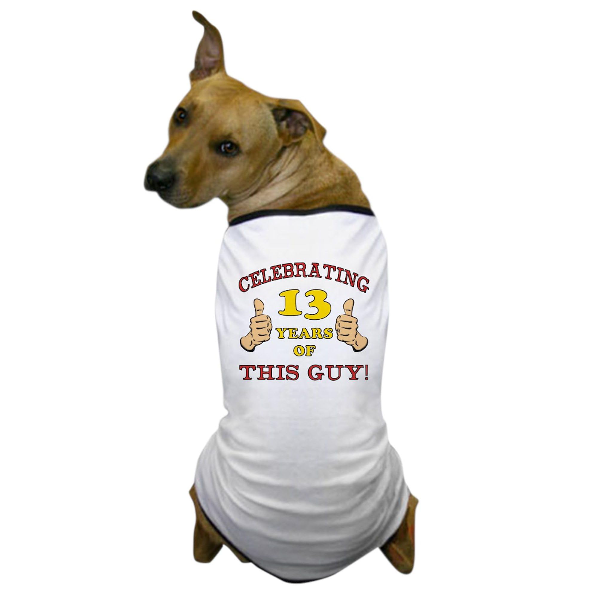 Funny 13th Birthday Dog T-Shirt for Boys | Cute Pet Clothing & Costume for Dogs | Perfect for Birthday Parties & Pet Celebrations