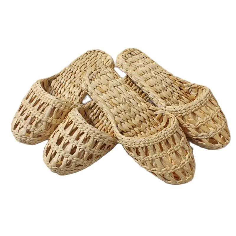 2023 New Women's & Men's Hemp Rope Sandals - Soft Straw Slippers for Beach, Home, Cosplay & Indoor Stage Wear - Comfortable Couple Matching Summer Shoes