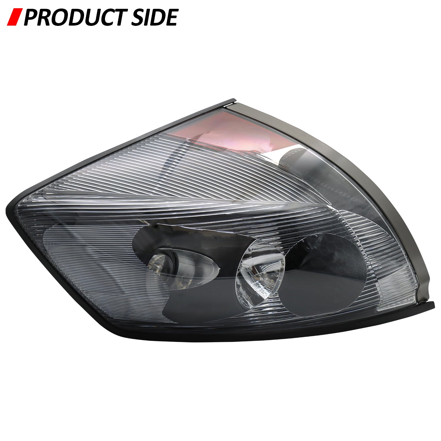 2004-2017 Volvo VNL Black Headlight Assembly - Right Passenger Side with Halogen Bulbs | Replacement for Night Driving & Truck Lighting Upgrade