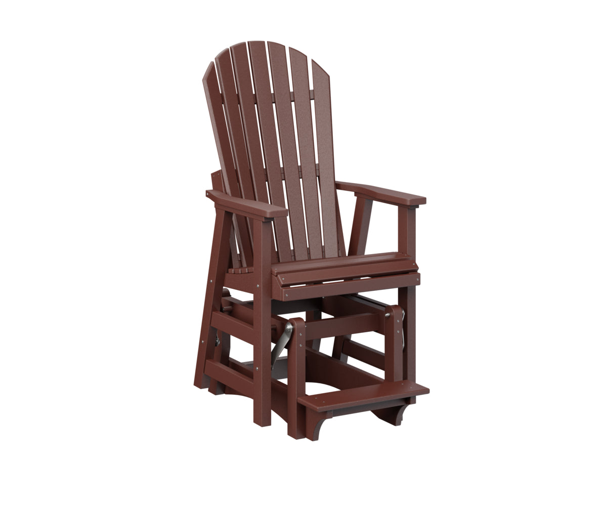 Berlin Gardens Comfo Back Single Counter Glider - Outdoor Patio Bistro Chair with Smooth Gliding Motion, Perfect for Garden, Deck, and Restaurant Use
