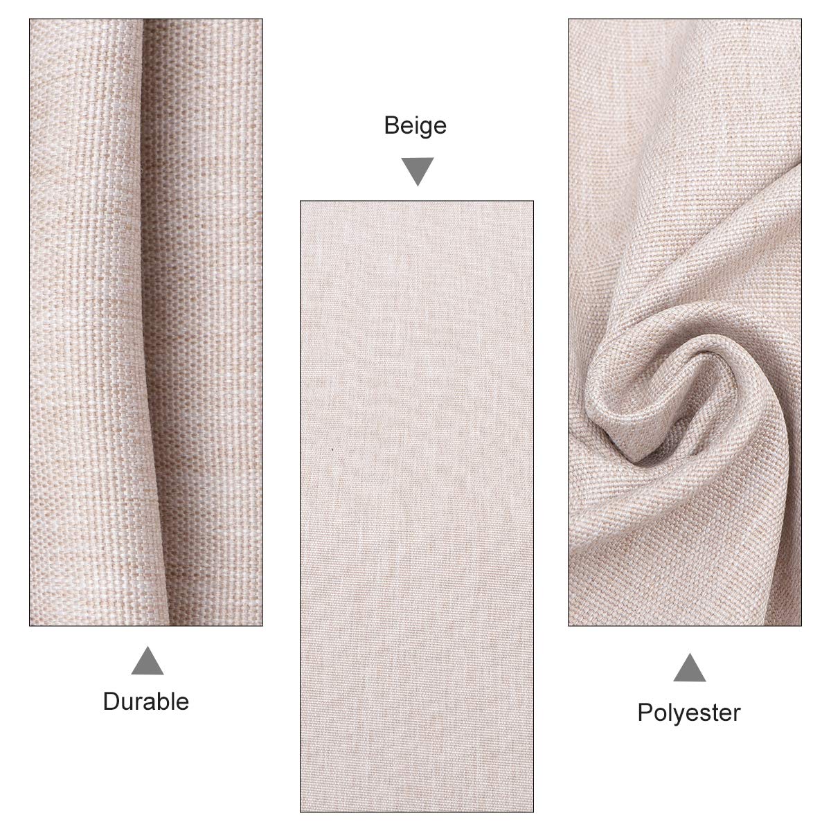 ARTIBETTER Blackout Curtains - Polyester Flannel for Bedroom, Noise Canceling & Light Blocking - Perfect for Home & Office