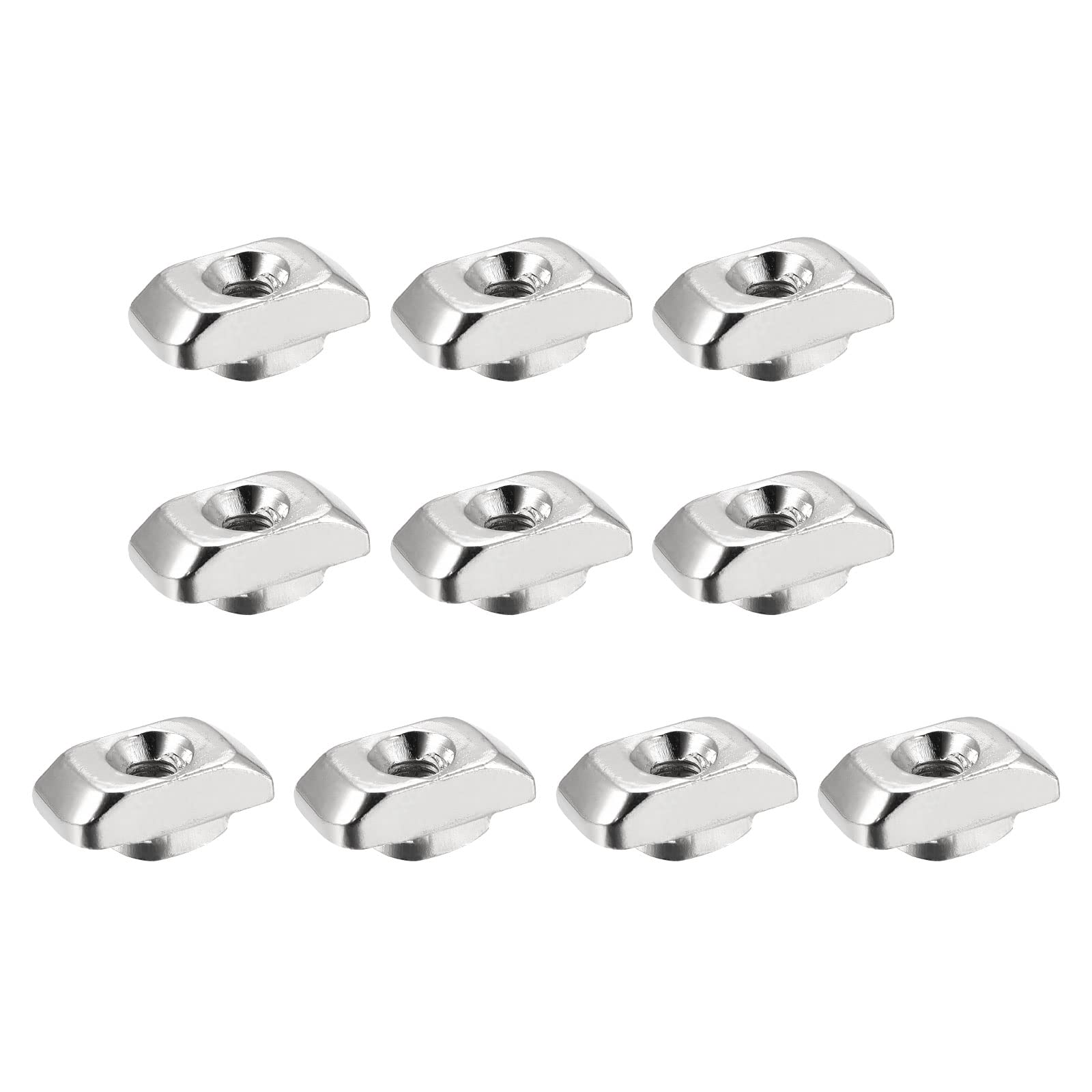 DMiotech 20 Pack 4545 Series M5 Half Round Sliding T-Slot Nuts for Aluminum Extrusion - Compatible with 3D Printers, CNC Machines & DIY Projects - Durable T-Nuts for Secure Fastening