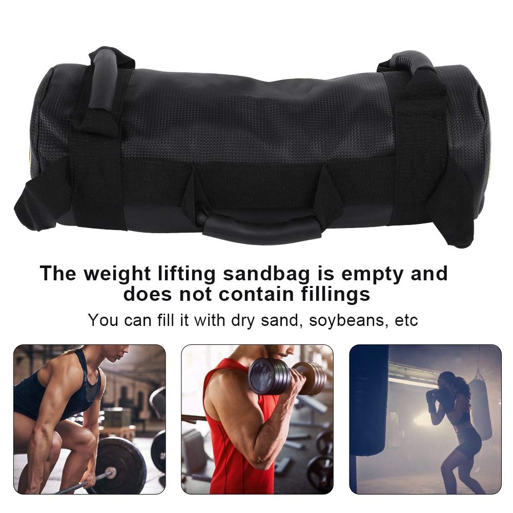 VGEBY 20kg Heavy Duty Fitness Sandbag - Durable Polyurethane Leather Workout Sandbag for CrossFit, Strength Training & Home Gym Exercises